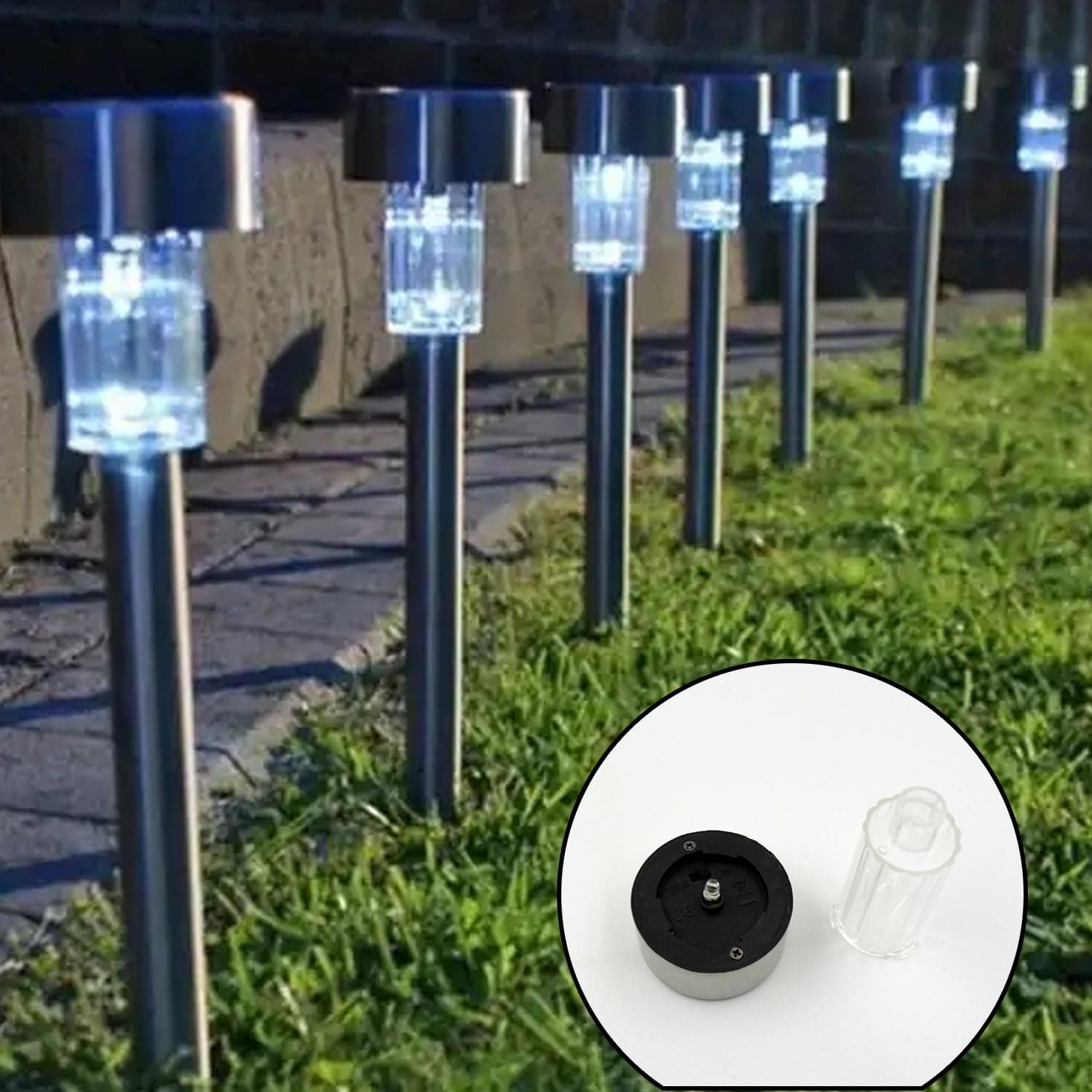 Solar Pathway Lights 2Pc thumbnail 4