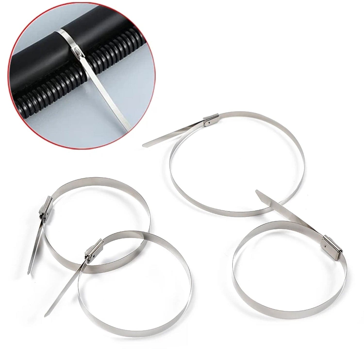 Stainless Steel Cable Ties for Solar & Home Use (100 Pc, 4.6x100mm) thumbnail 3