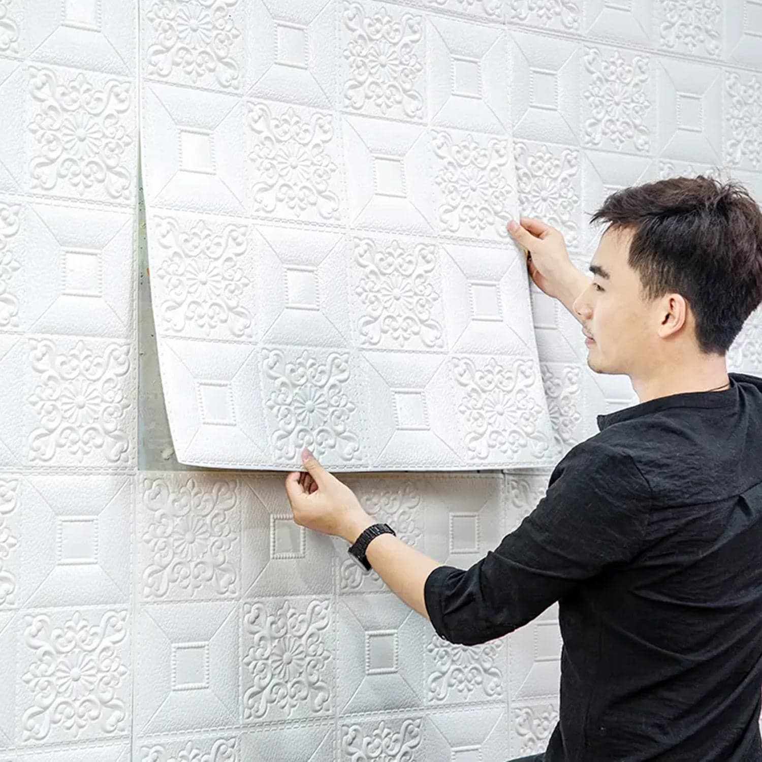 Wallpaper 3D Foam Wallpaper Sticker Panels thumbnail 1
