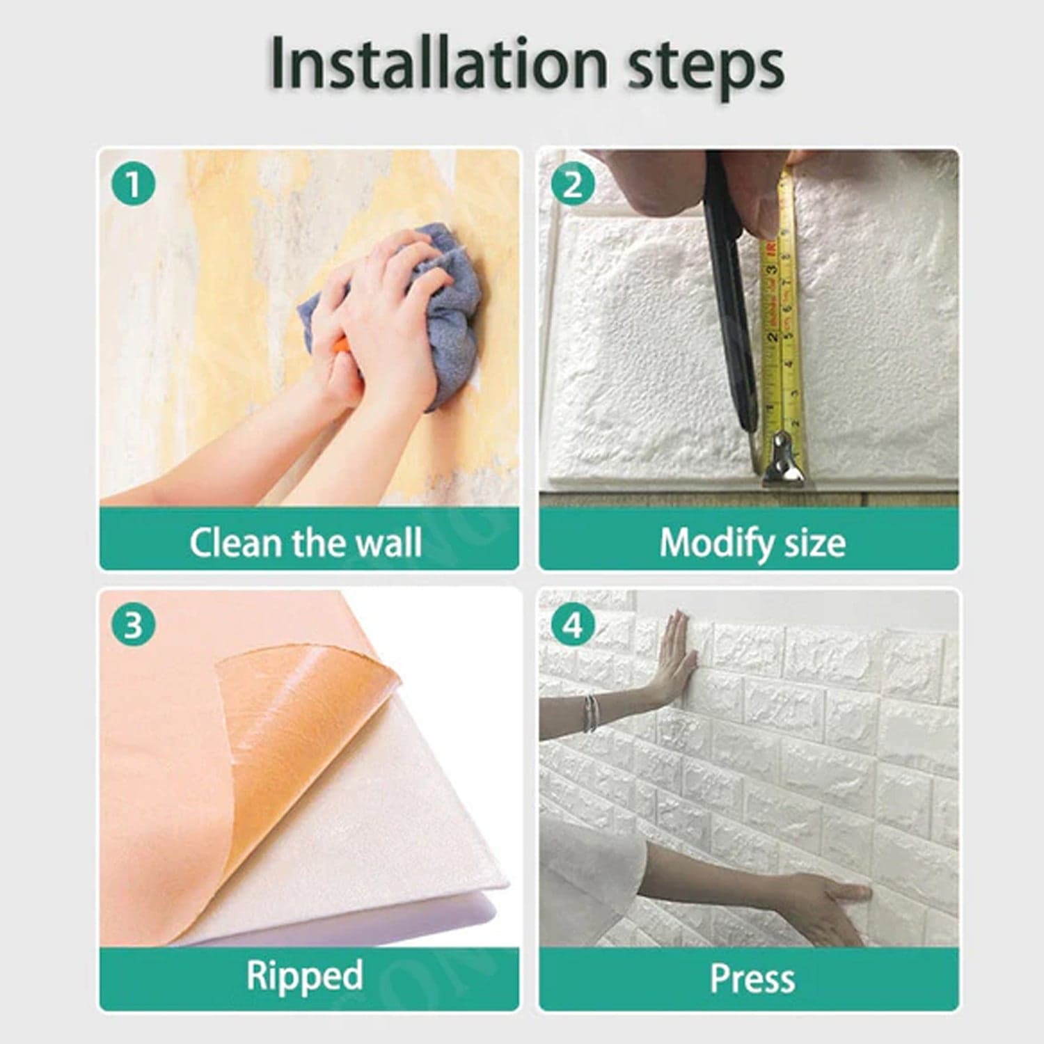 Wallpaper 3D Foam Wallpaper Sticker Panels thumbnail 5