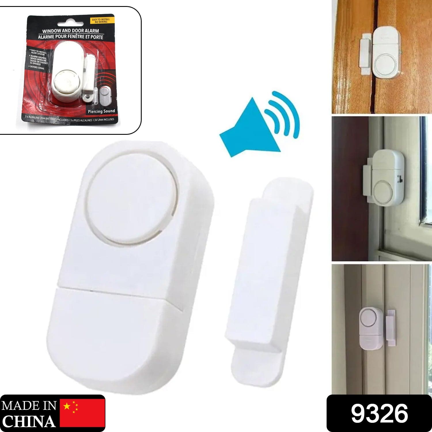 Wireless Window Door Alarm, Sensor Door Alarm For Kids Safety, Alarm System For Home Security For Pool, Rv And Office, Door Bell thumbnail 2