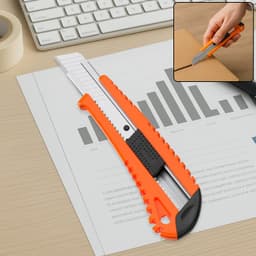 Multi-Use Heavy Duty Iron Cutter of Precision Utility Knife Blade (18mm)