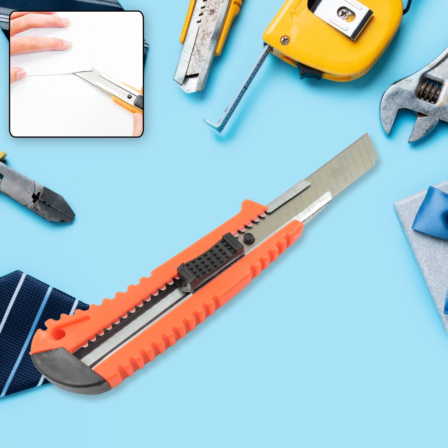 Multi-Use Heavy Duty Iron Cutter of Precision Utility Knife Blade (18mm) thumbnail 6
