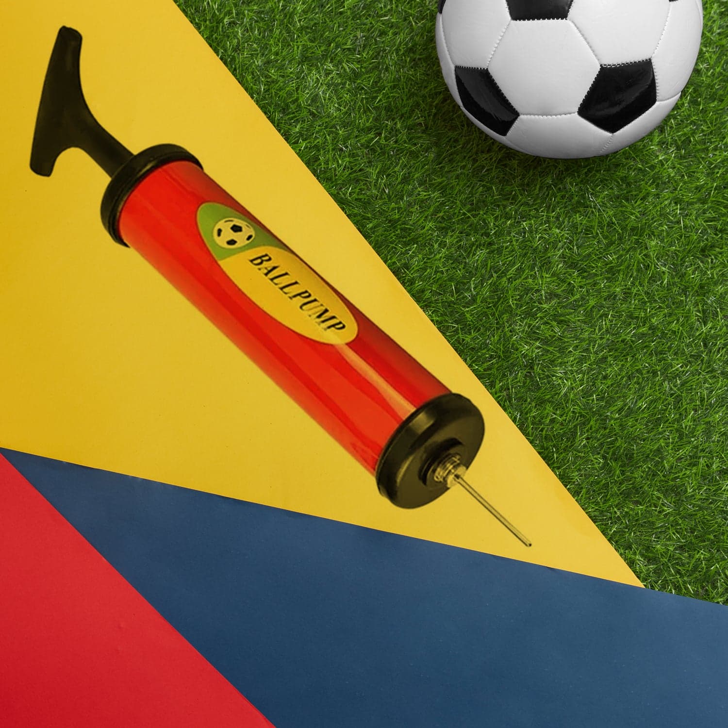 Plastic Pump for Inflating Balls (24CM) - Inflatable Ball Development Toy thumbnail 1