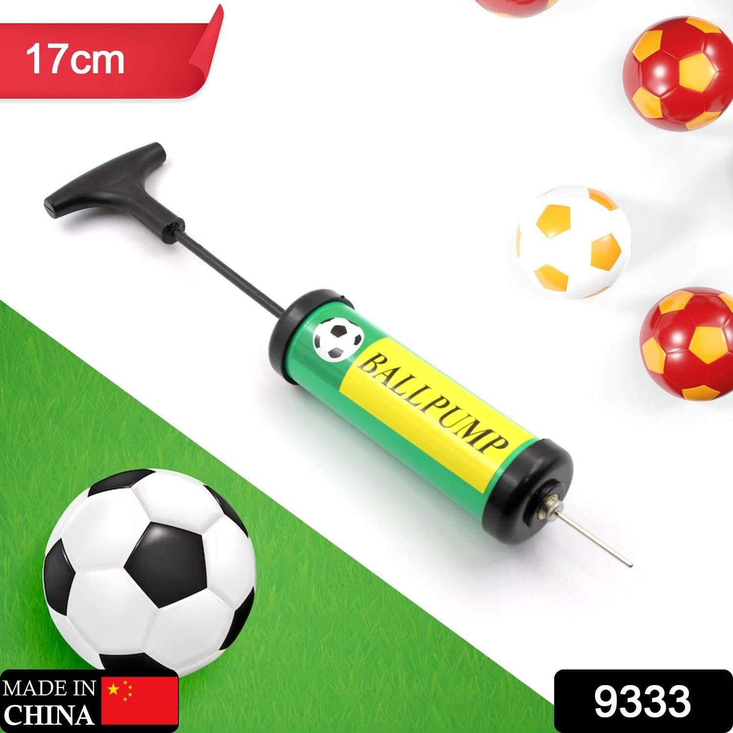Inflator Air Ball Pump Soft Bouncing Ball Development Kids Toy thumbnail 2