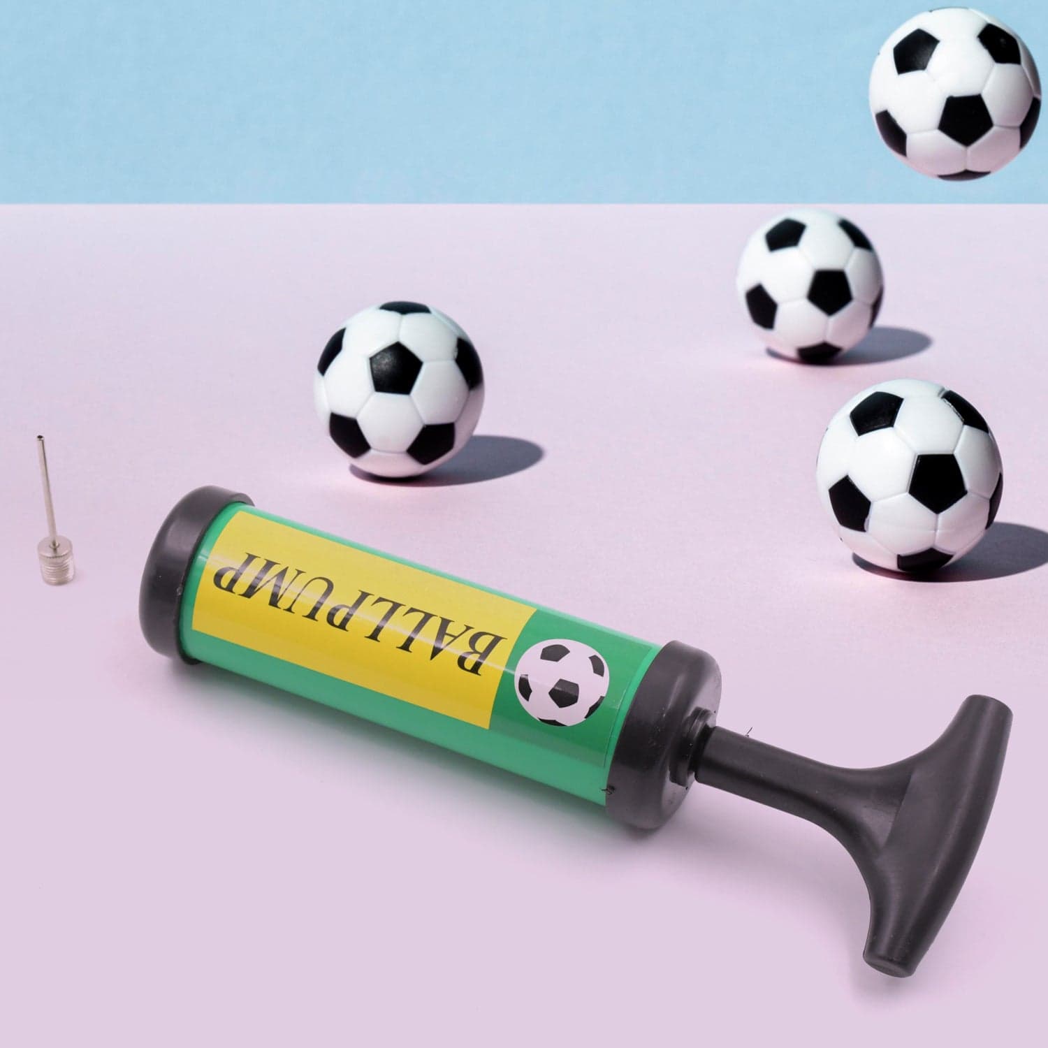 Inflator Air Ball Pump Soft Bouncing Ball Development Kids Toy thumbnail 3