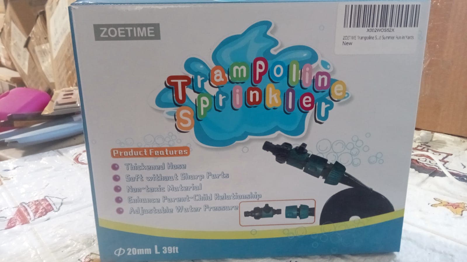 Trampoline Sprinkler For Kids - Outdoor Trampoline Water Sprinkler For Kids And Adults thumbnail 7