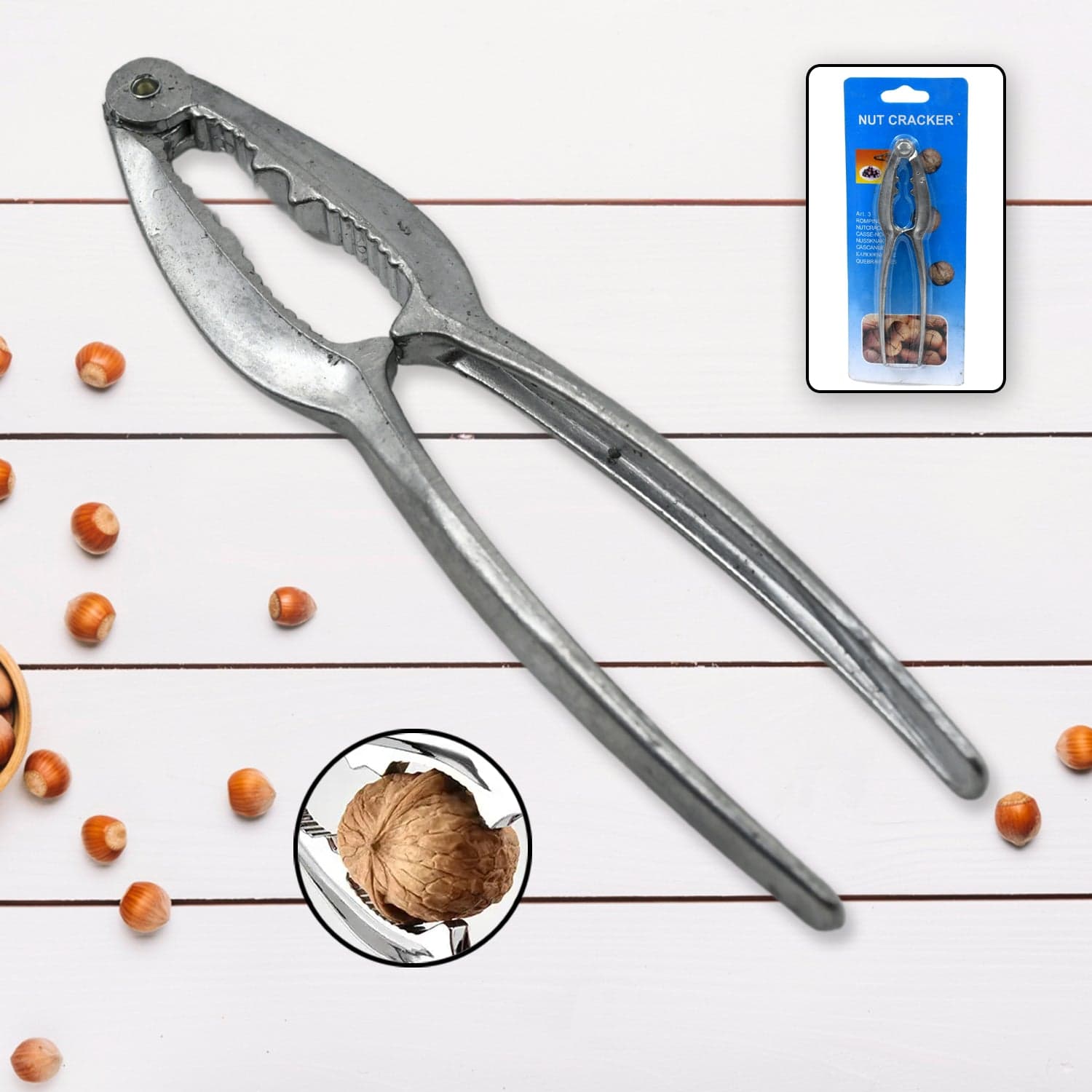 Luxury Stainless Walnut Cracker of Portable Nut Cutter & Pliers thumbnail 1
