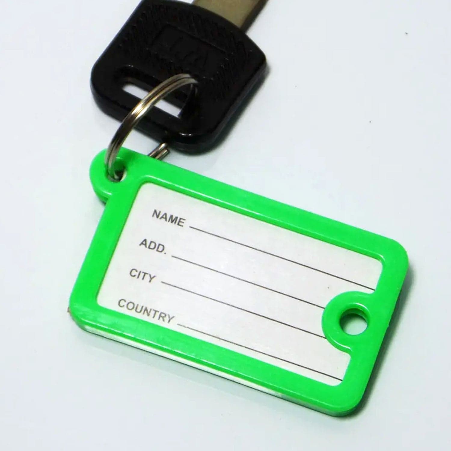 Wallet Keychain 10 pcs Set Plastic Key Custom Key Tags Key Ring Tags Numbered Key Tags Tags with Backpack Keychain thumbnail 4