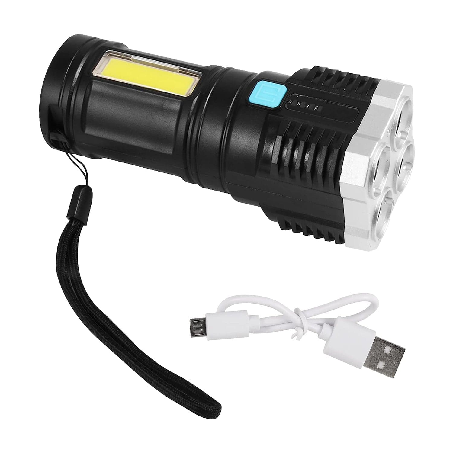 Multifunctional Strong 4 Led Torch Light thumbnail 3