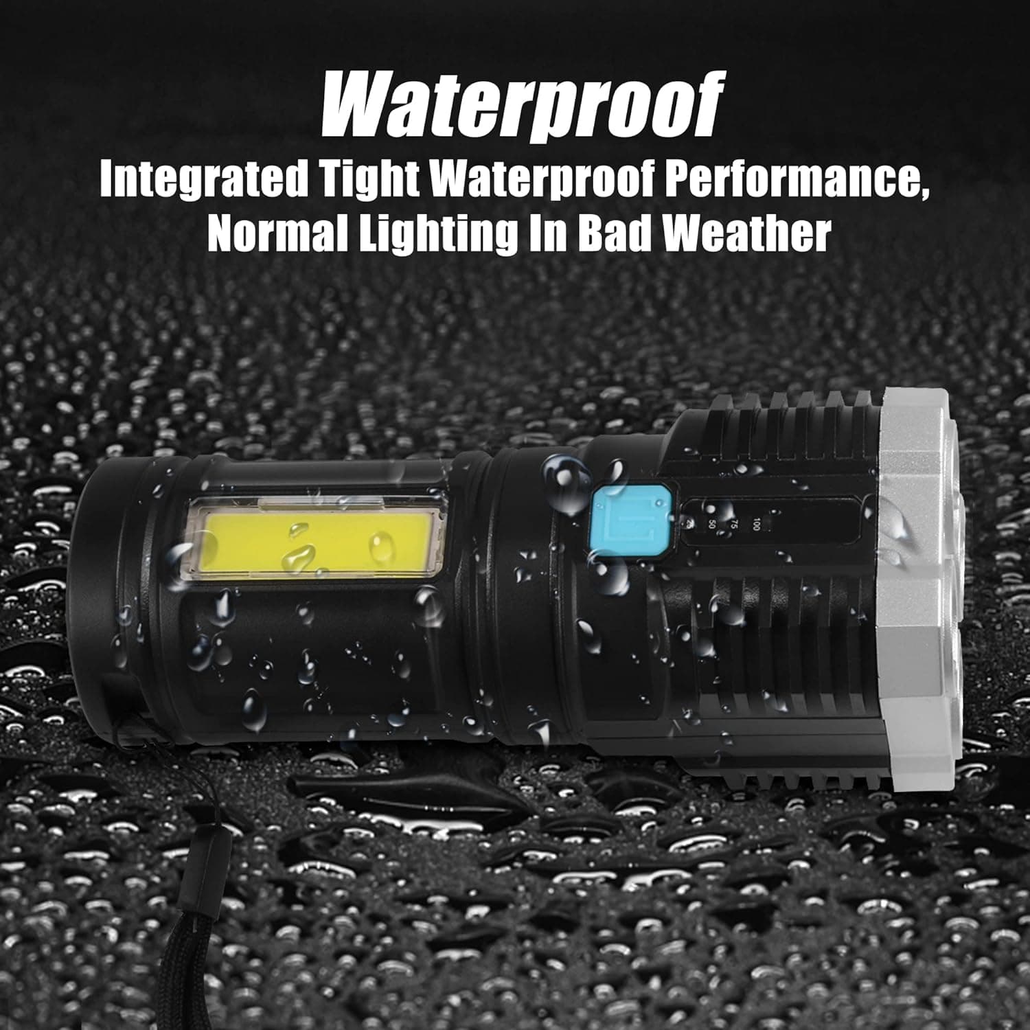 Multifunctional Strong 4 Led Torch Light thumbnail 5