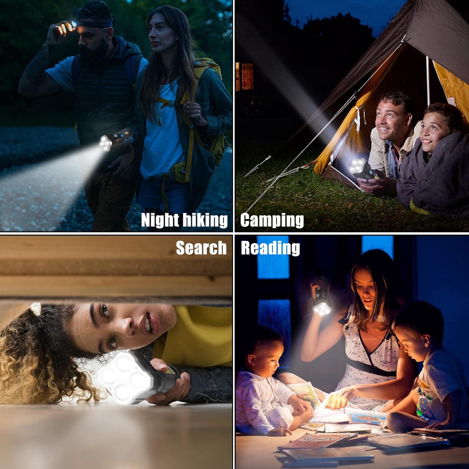 Multifunctional Strong 4 Led Torch Light thumbnail 6