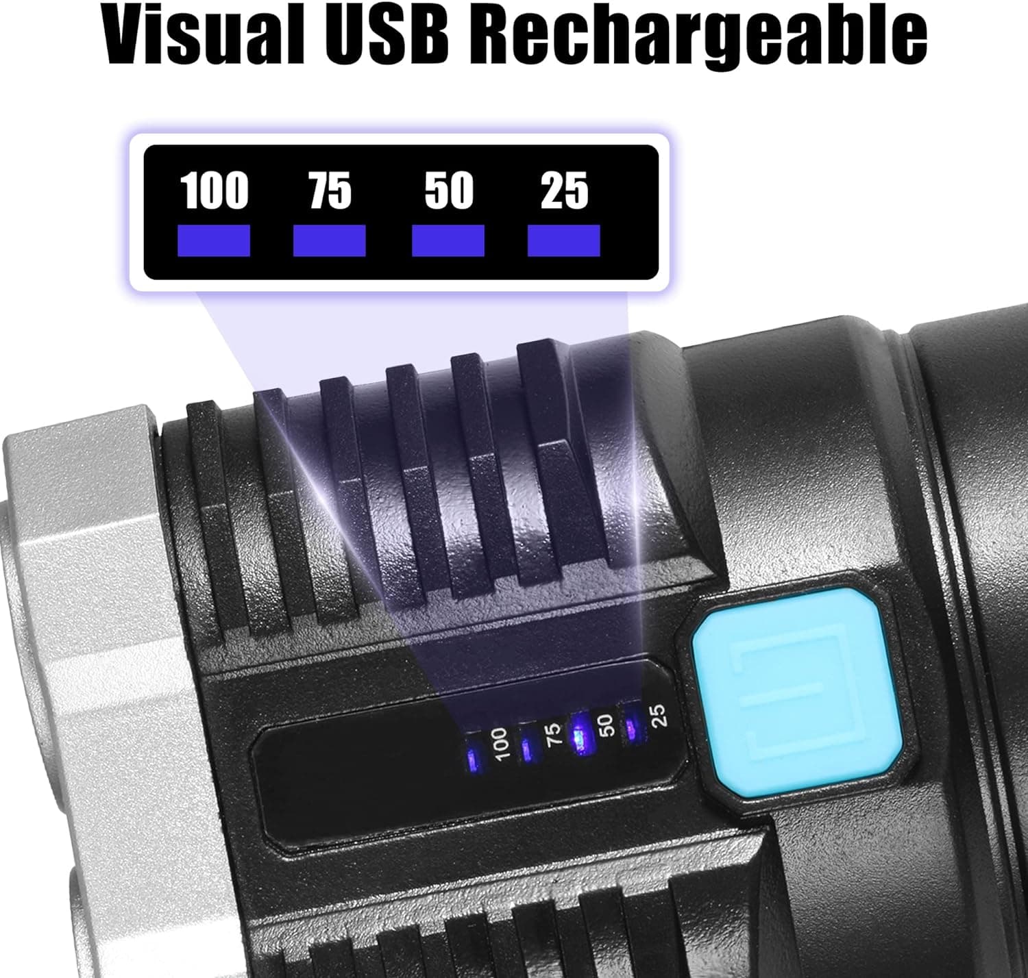 Multifunctional Strong 4 Led Torch Light thumbnail 7