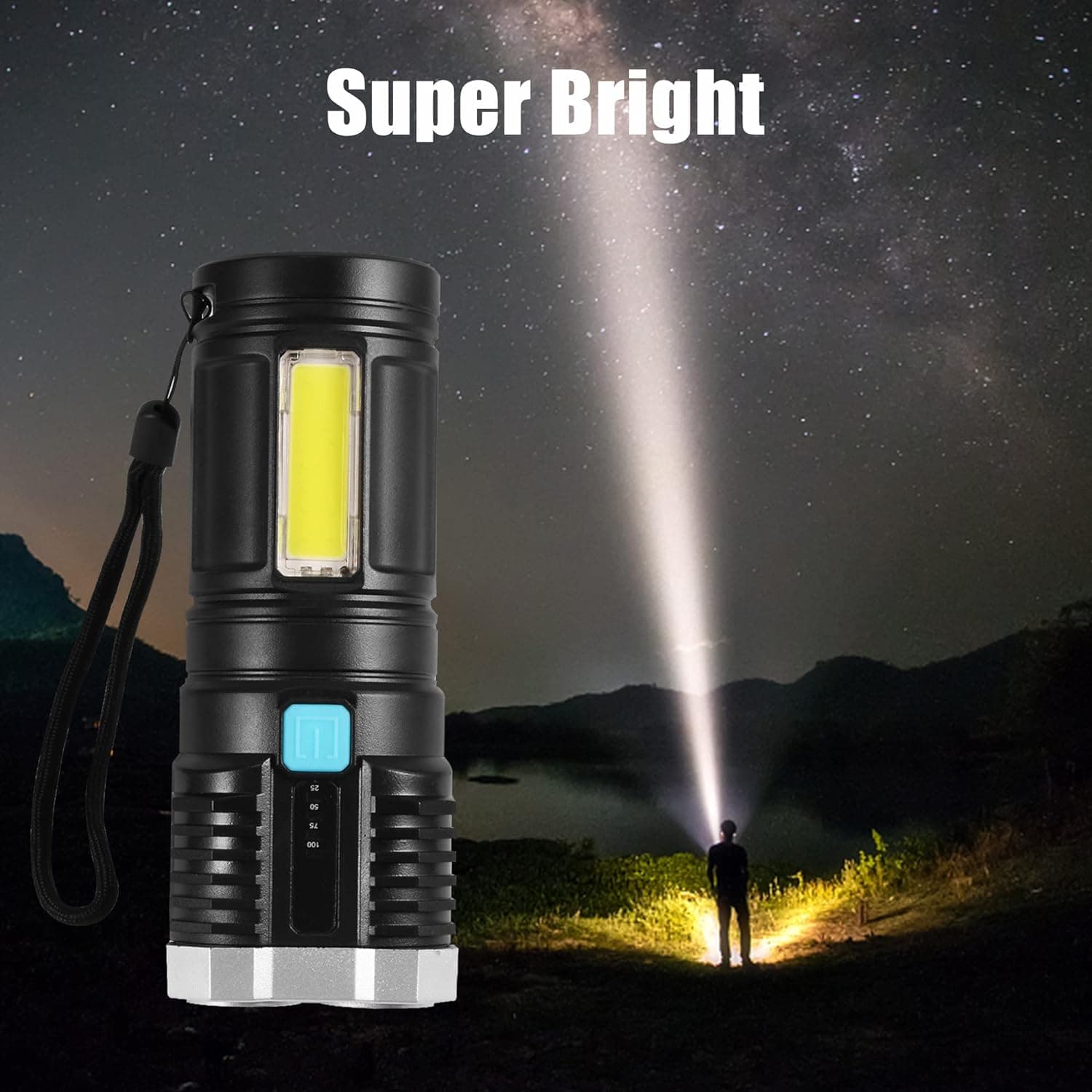 Multifunctional Strong 4 Led Torch Light thumbnail 8