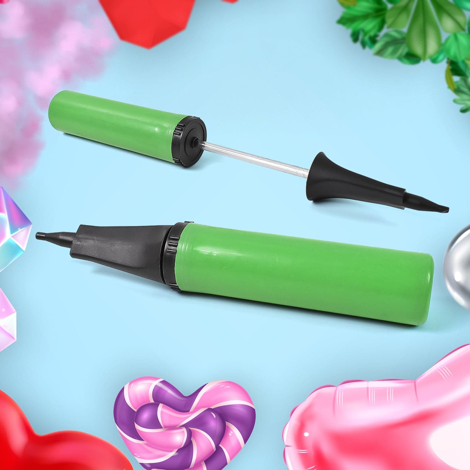 Pump For Balloons, Hand Pump, Air Pump Balloon, Robust Durable Plastic, For Party, Birthday, Wedding, Inflatable Toys thumbnail 7
