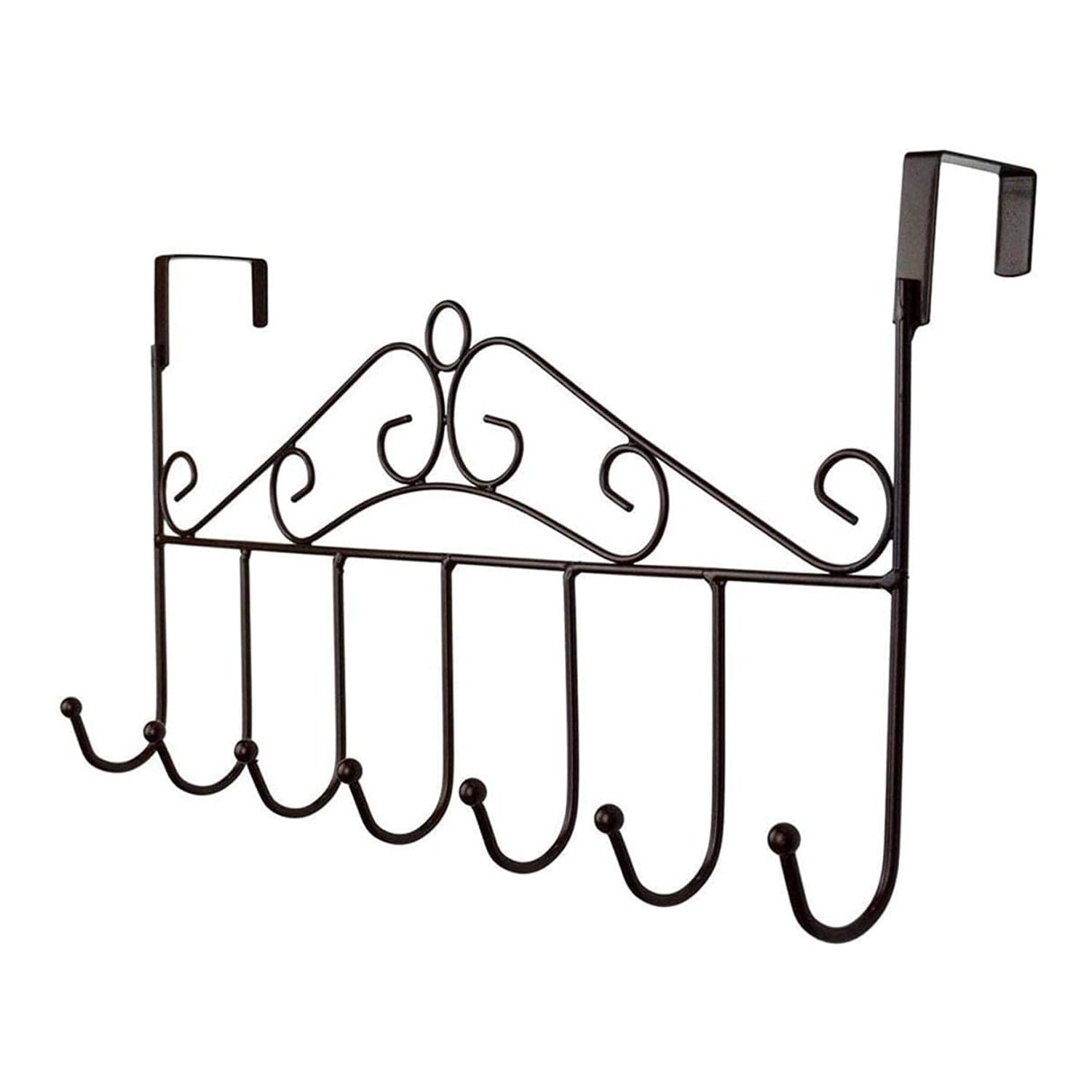 Over The Door Hanger Rack 7 Hooks Decorative Ognazier Hook (1 Pc) thumbnail 5