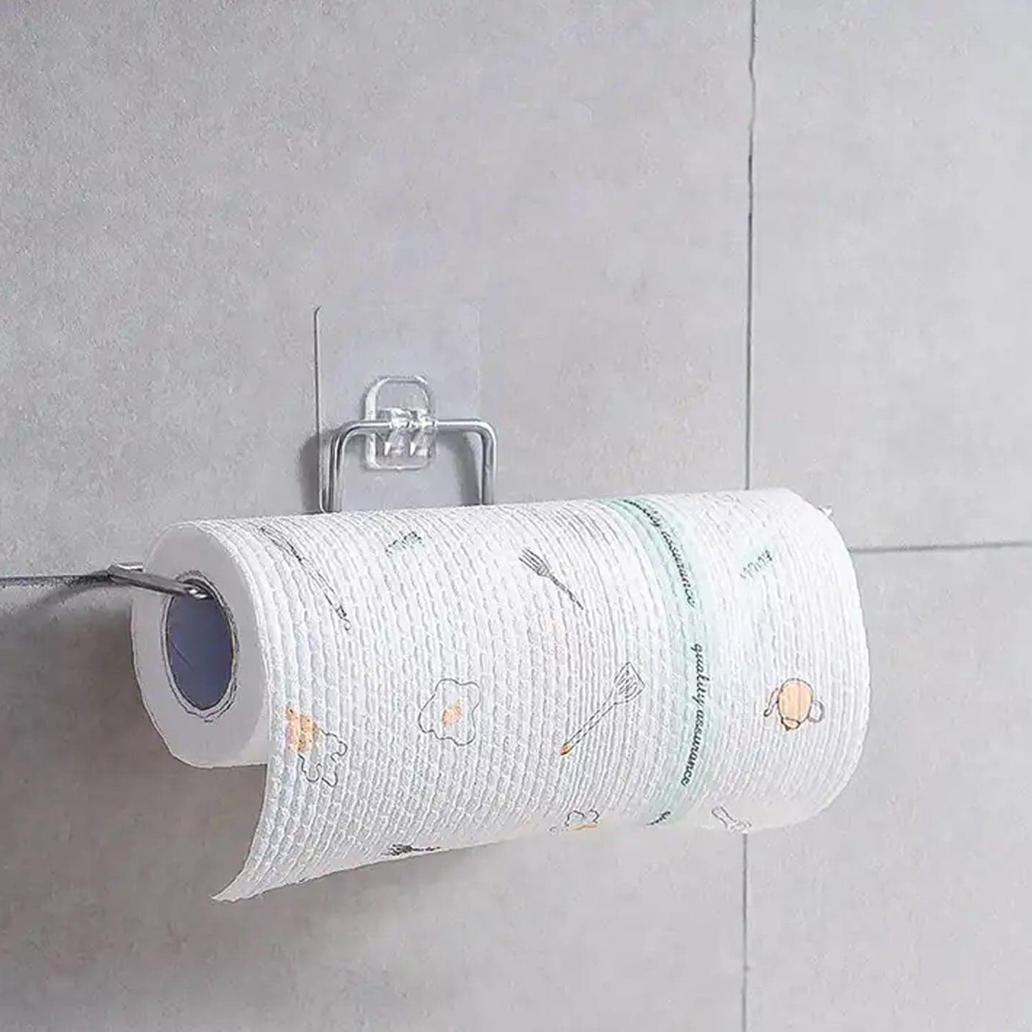 Stainless Steel Drill Free Self-Adhesive Paper Roll Holder (Pack Of 1) ID-9385 thumbnail 3