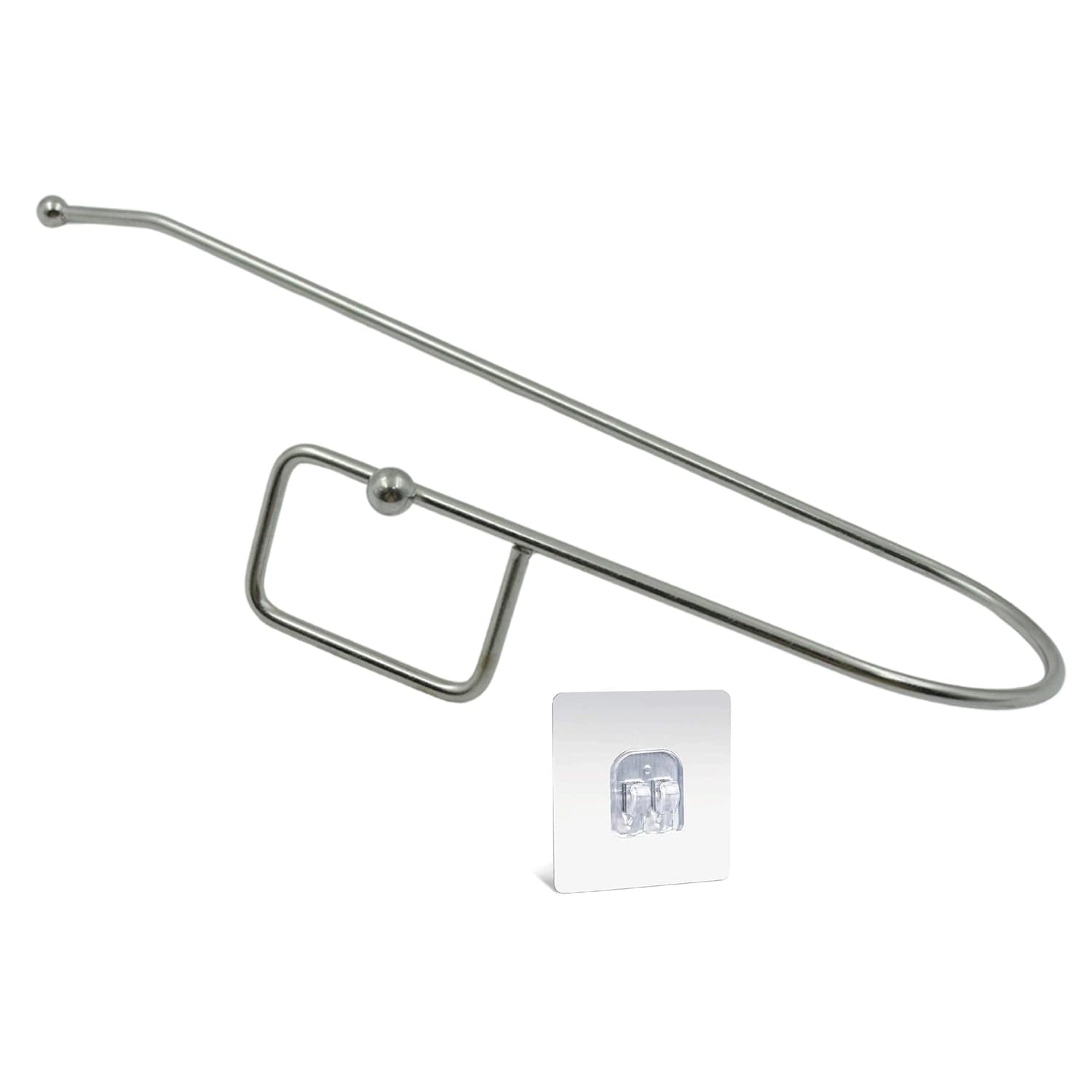 Stainless Steel Drill Free Self-Adhesive Paper Roll Holder (Pack Of 1) ID-9385 thumbnail 4