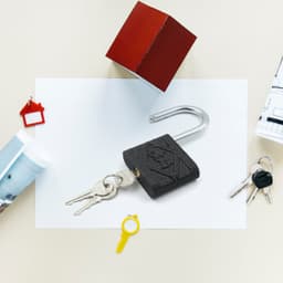 Black Iron Padlock of Brass Core, Waterproof & Anti-Theft for Home & Outdoor (75 mm)