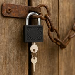 Thickened Black Iron Padlock of Brass Core, Waterproof, Anti-Theft (75/60/32mm)