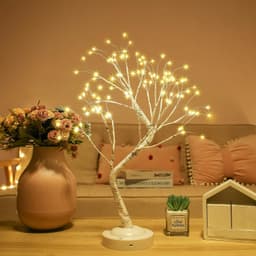108 LED Birch Fairy Lamp of 8 Modes, USB/Battery, Home Decor