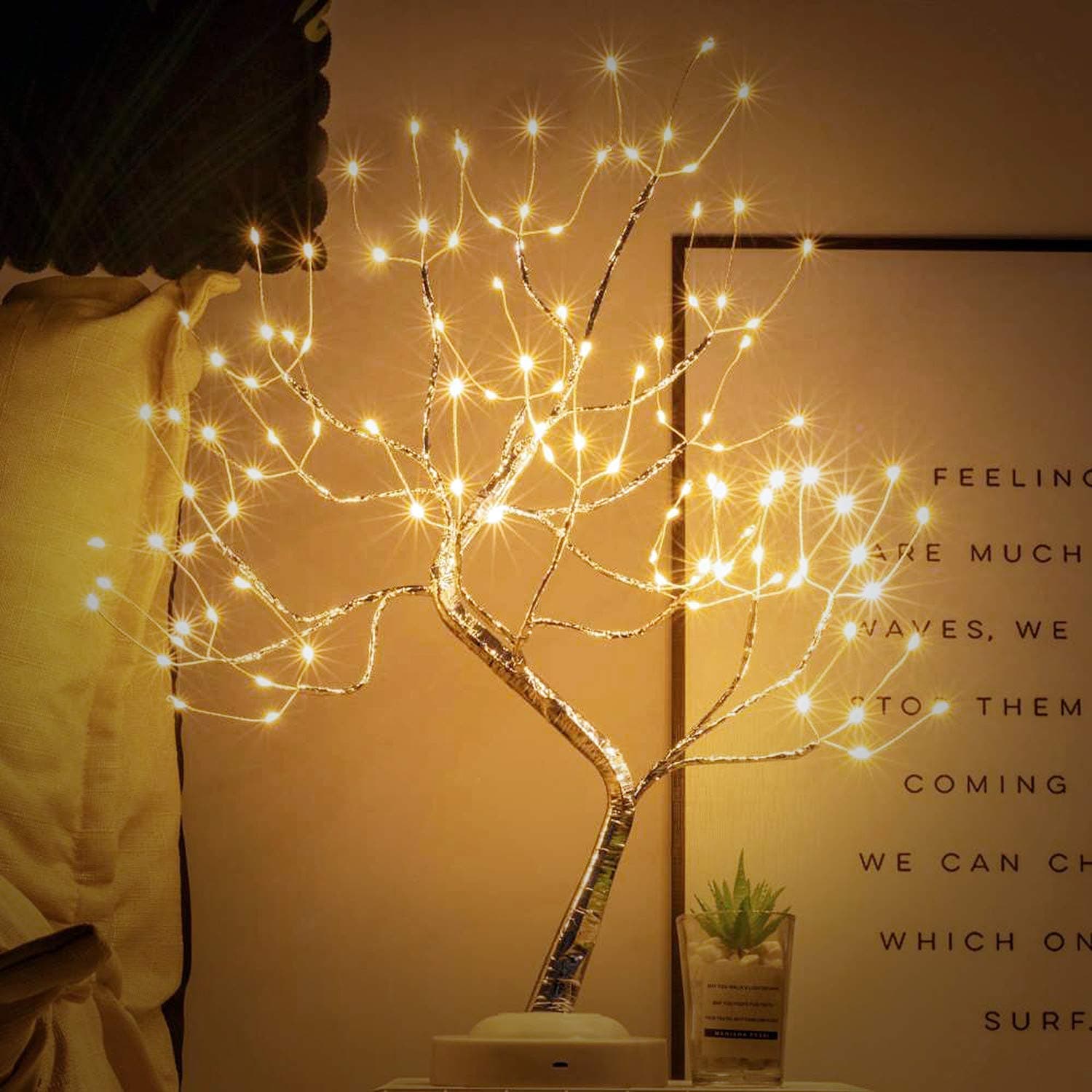 108 LED Birch Fairy Lamp of 8 Modes, USB/Battery, Home Decor thumbnail 6