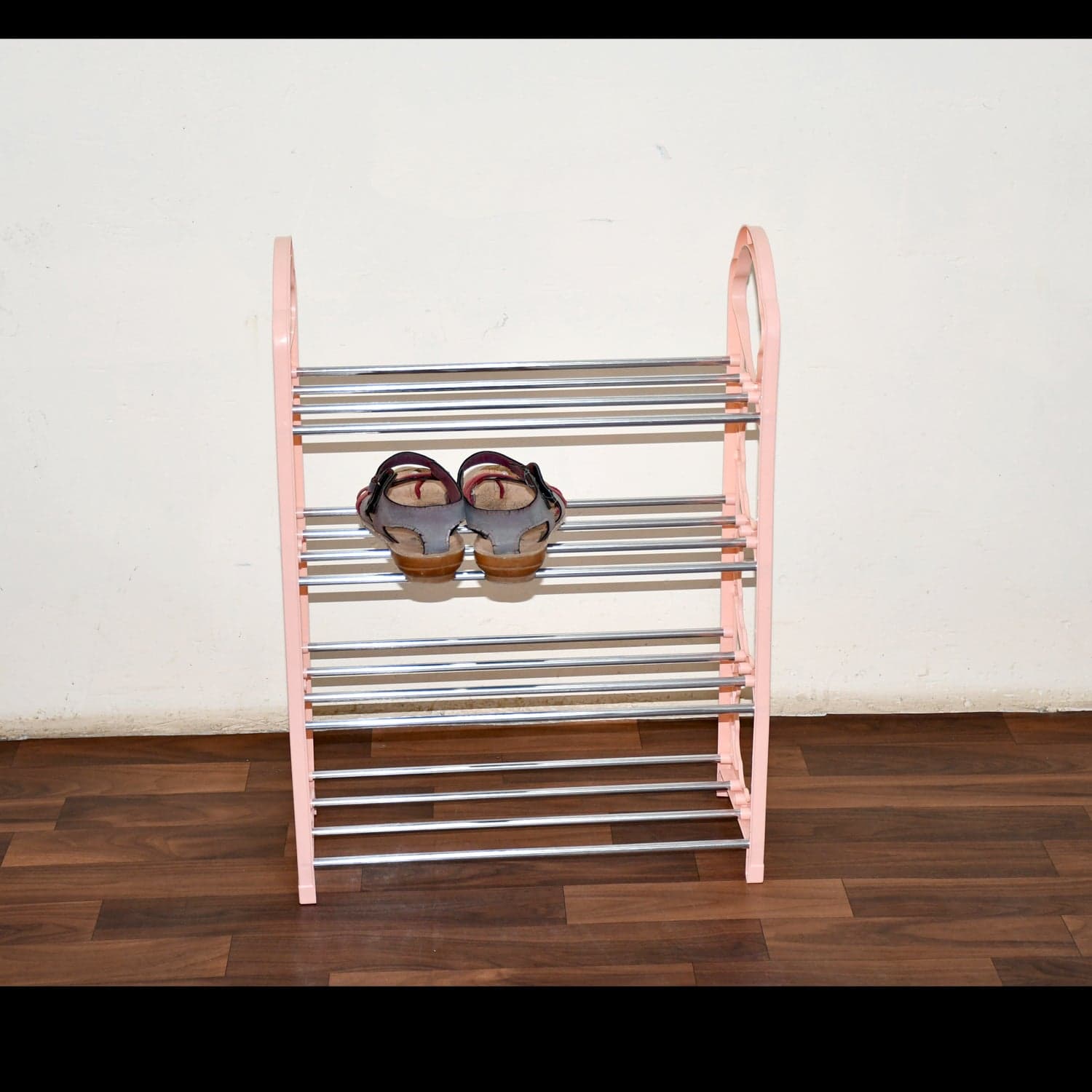 Shoes Storage Shelf 4 Layer Space For Saving Shoes Show Rack Folding Shoe Rack thumbnail 3