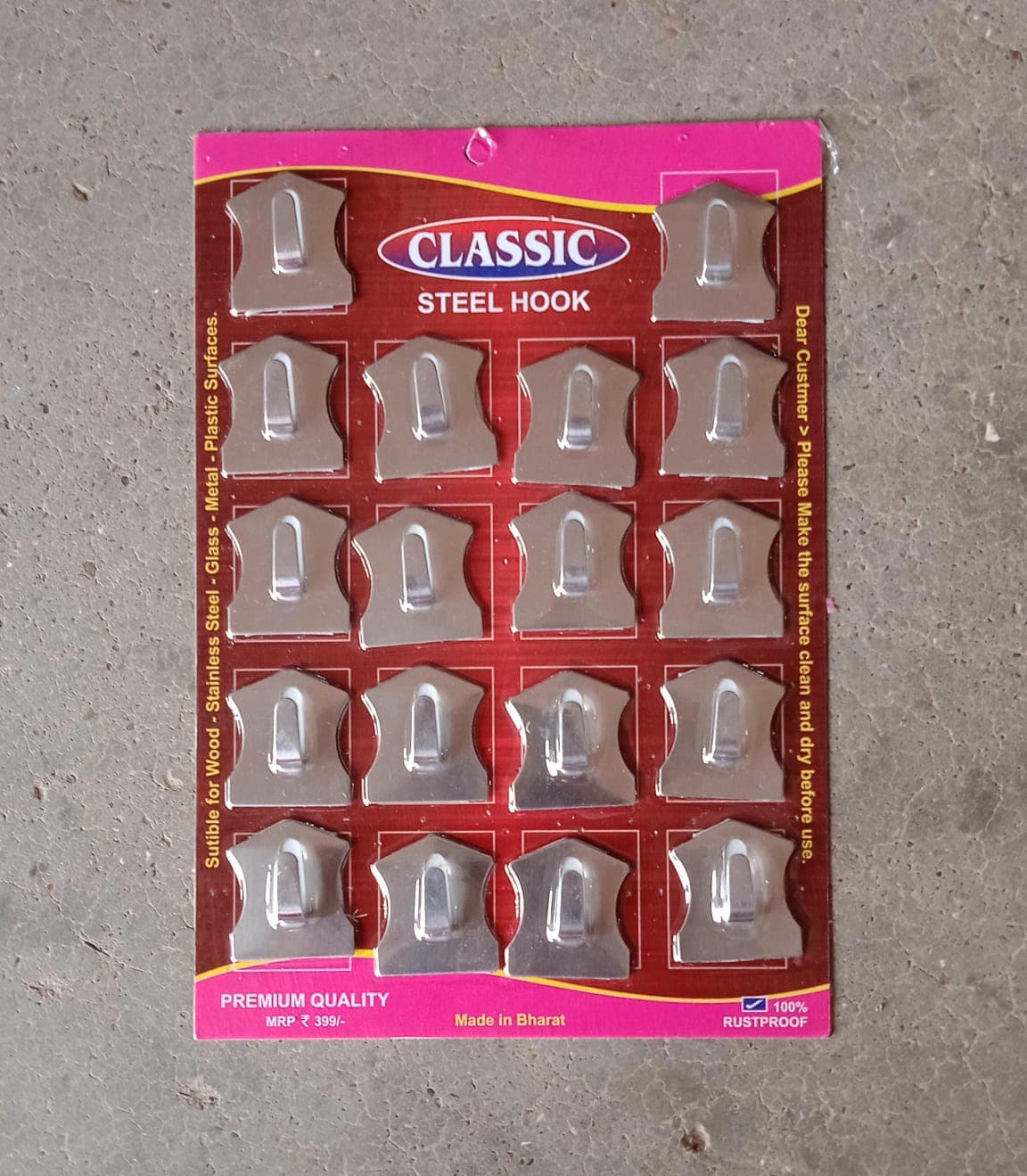 18-Piece Stainless Steel Wall Hooks: Organize Your Home Effortlessly thumbnail 8
