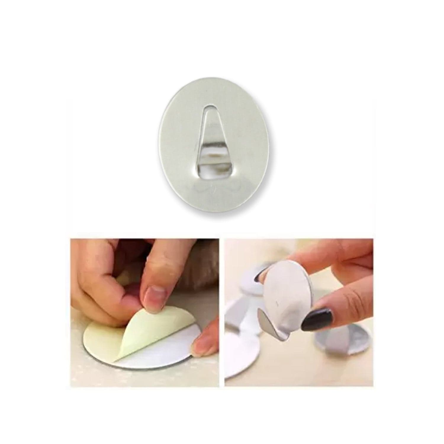 Multipurpose Small Stainless Steel Wall Hanging Hook 36 pc thumbnail 2