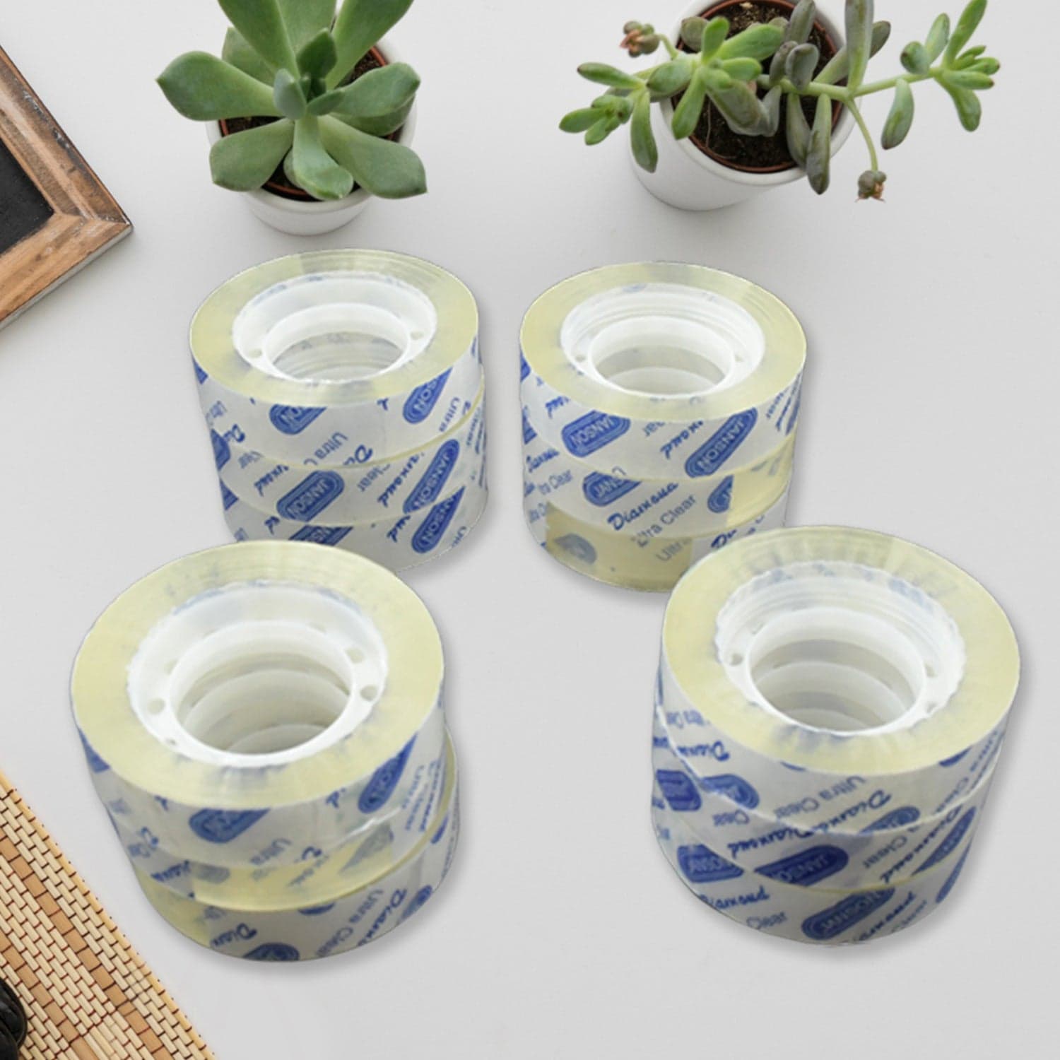 Transparent Tape Refills, Clear Tape, Cello Tape, All-Purpose Transparent Glossy Tape For Office, Home, School -1.2Cm X 30 Meter Per Roll (12 Pc Set) thumbnail 1