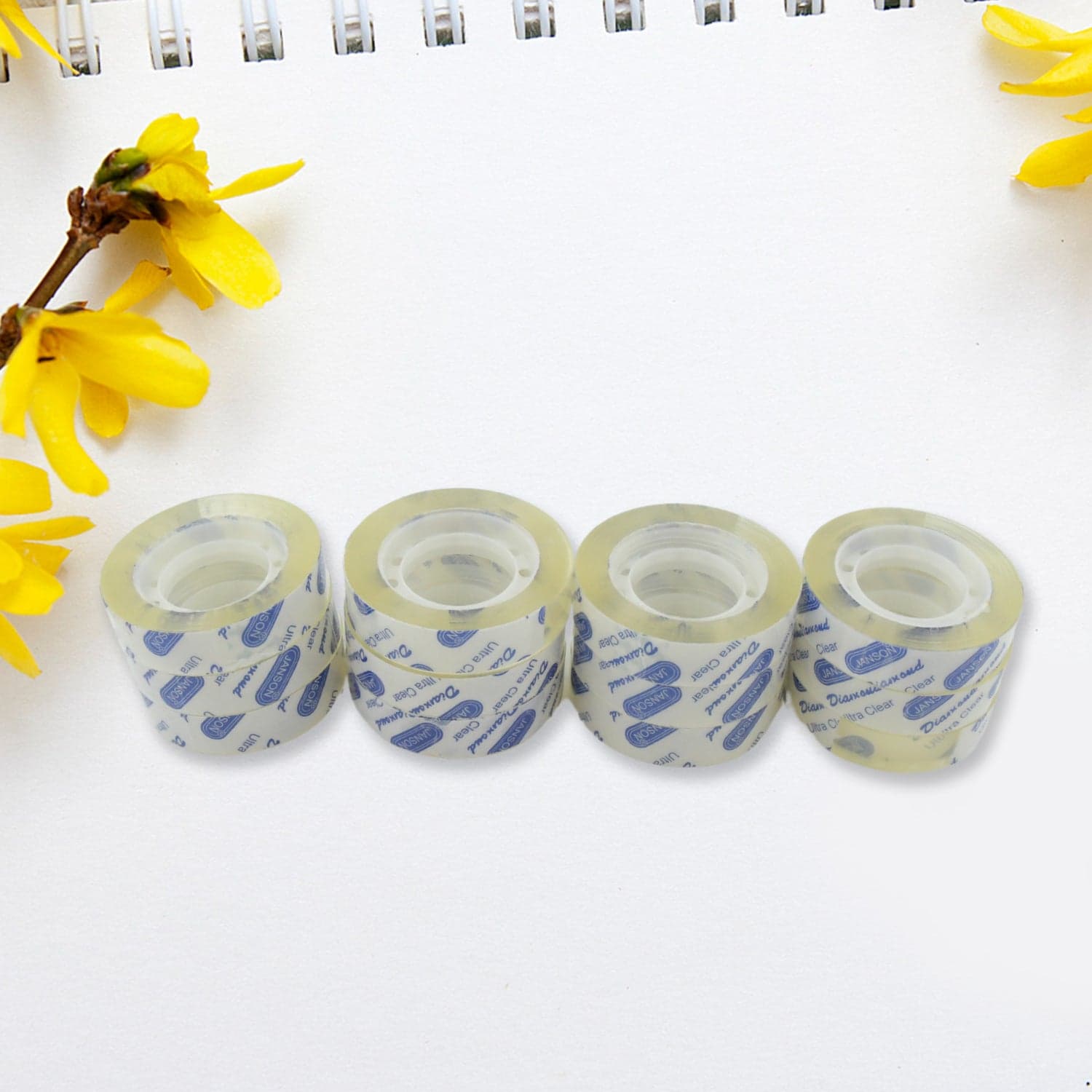 Transparent Tape Refills, Clear Tape, Cello Tape, All-Purpose Transparent Glossy Tape For Office, Home, School -1.2Cm X 30 Meter Per Roll (12 Pc Set) thumbnail 5