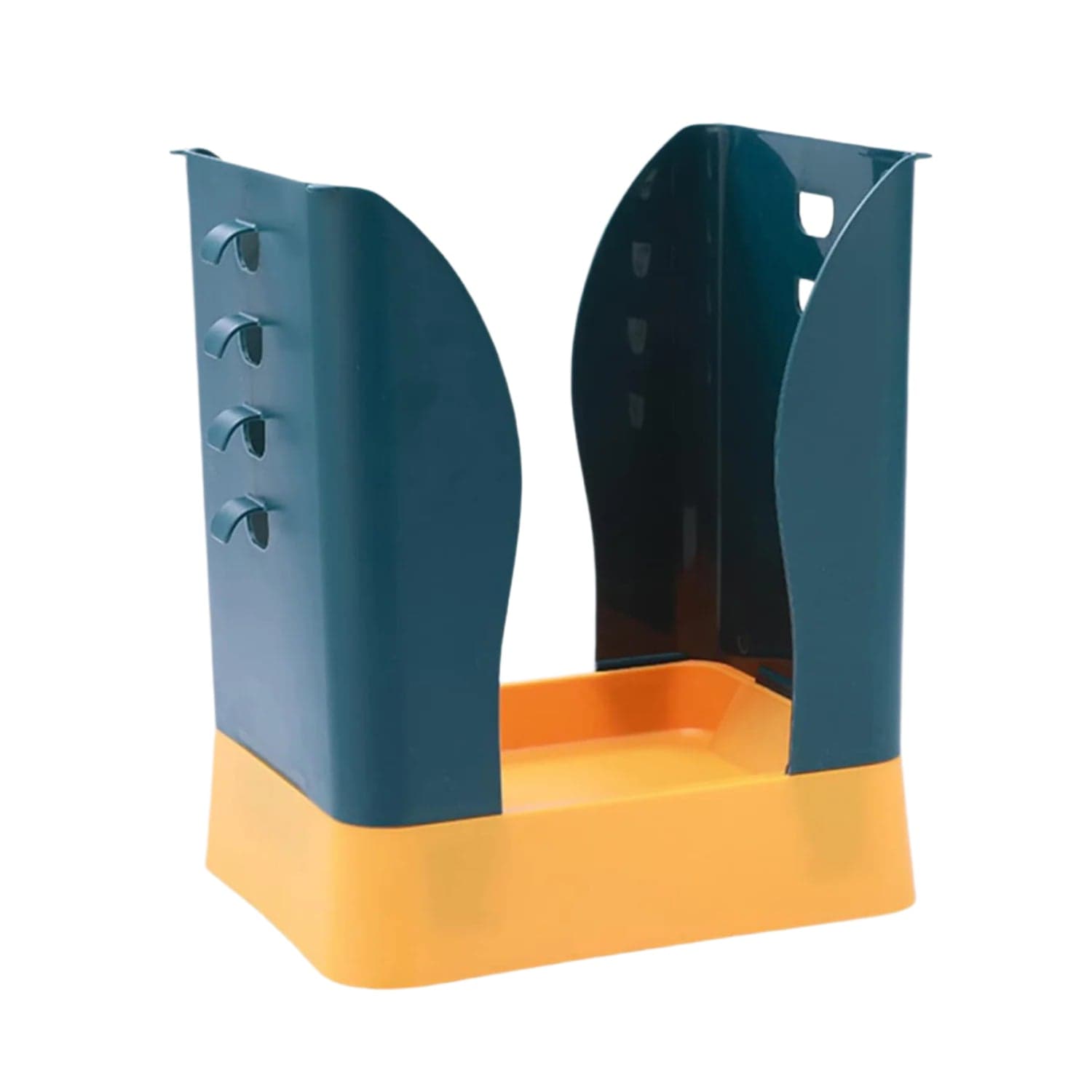 Expandable Trash Can (1 Pc): Plastic, Large Capacity, Kitchen & Bathroom thumbnail 3