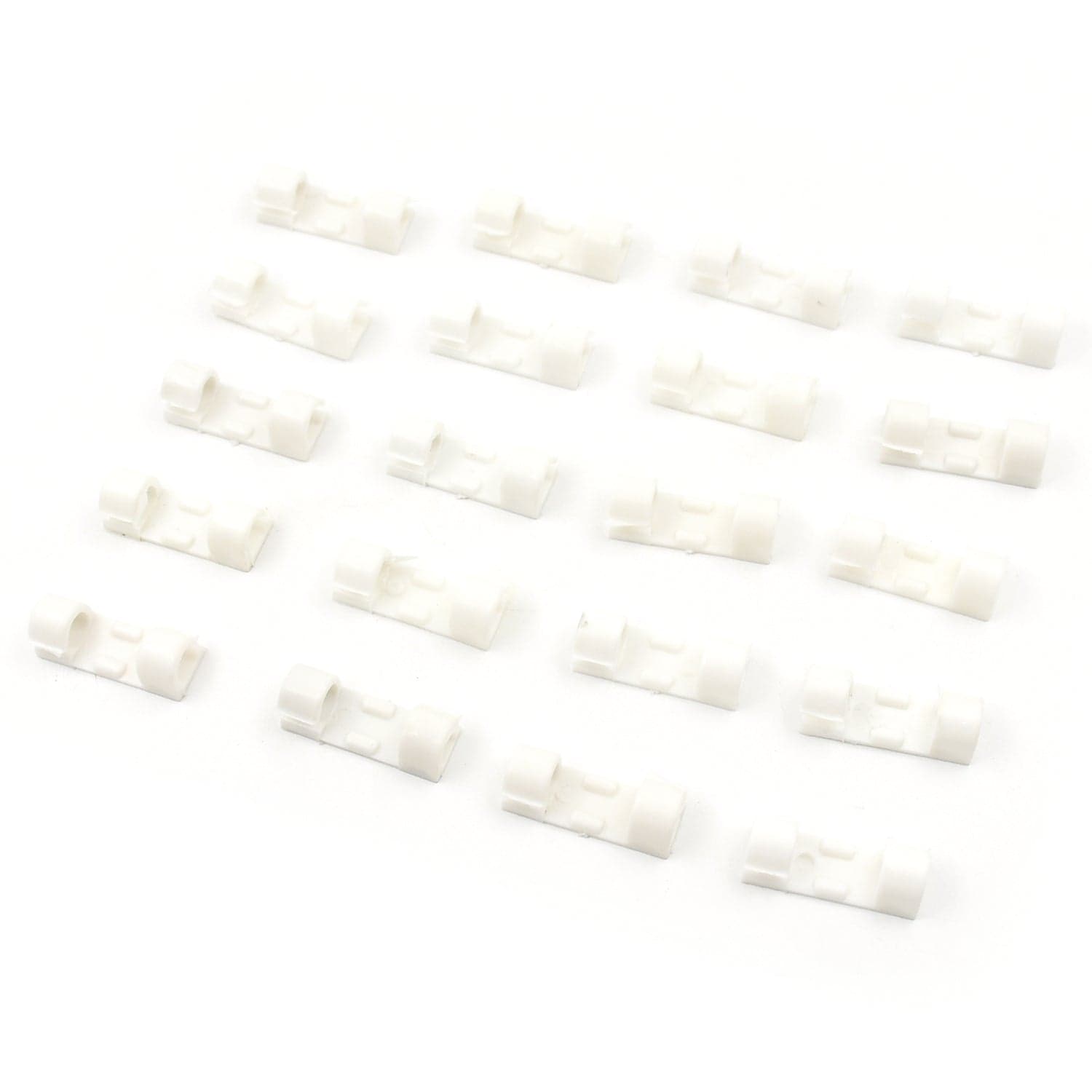 Plastic Cable Clips of Strong Adhesive Wire Organizer for Home, Office & Car (20 Pcs) thumbnail 4