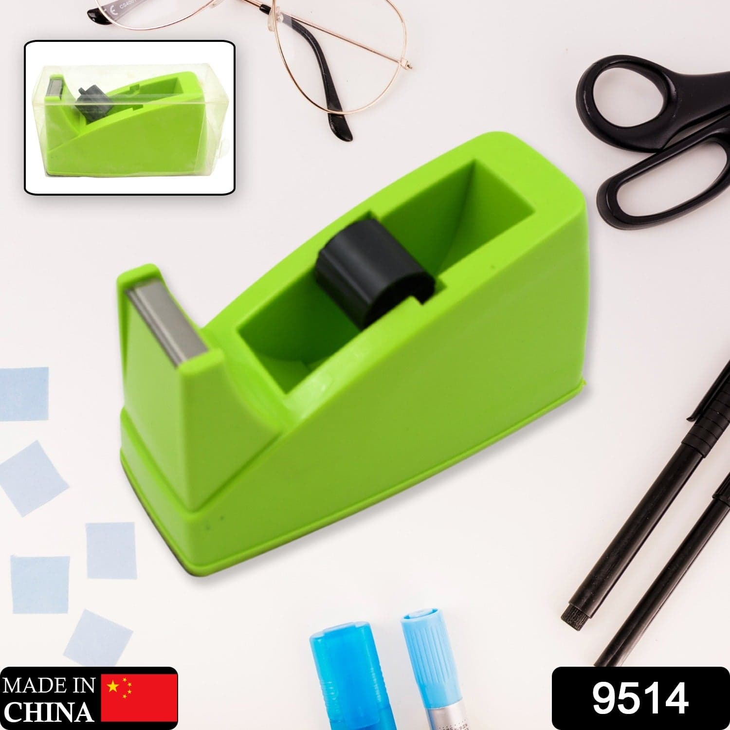 Plastic Tape Dispenser Cutter Of Heavy Duty Stationary Tape Cutter For Home thumbnail 2