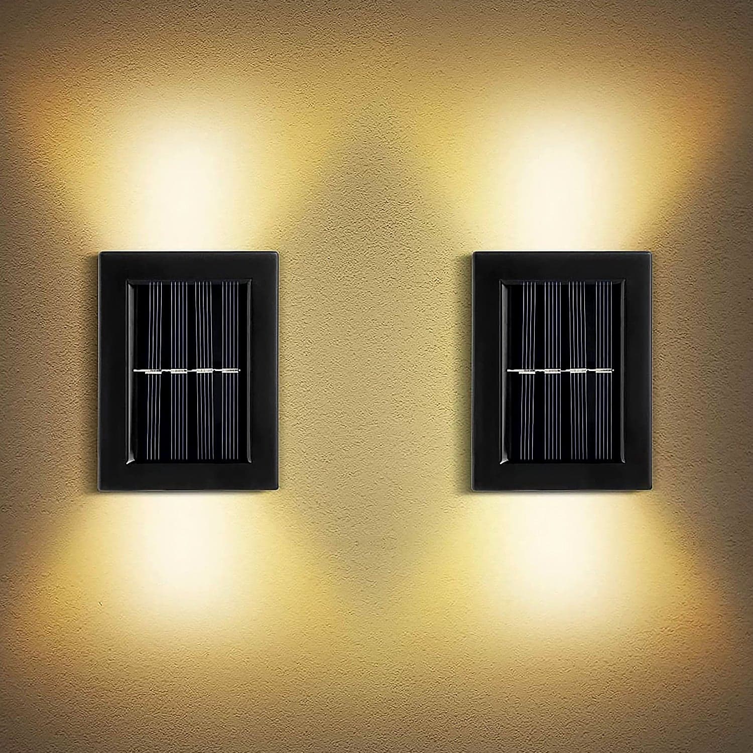 Solar Wall Lights Small Fence Lights Solar Powered Up Down LED Porch Light Garden Lights Outdoor Solar Landscape Lights WaterProof Light (1 Pc) thumbnail 6