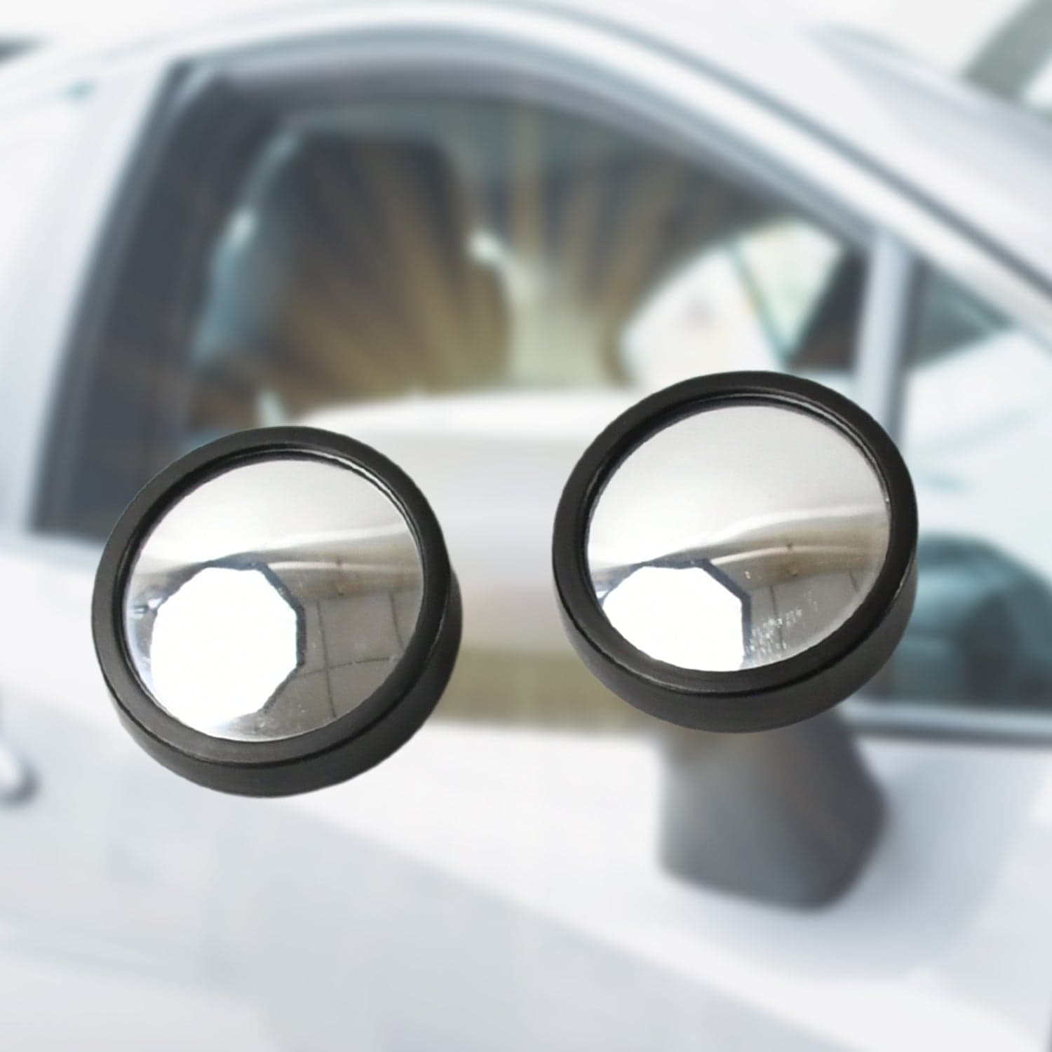 Car Blind Spot Mirror of HD Glass, Convex & Frameless (2 Pcs Set) thumbnail 3