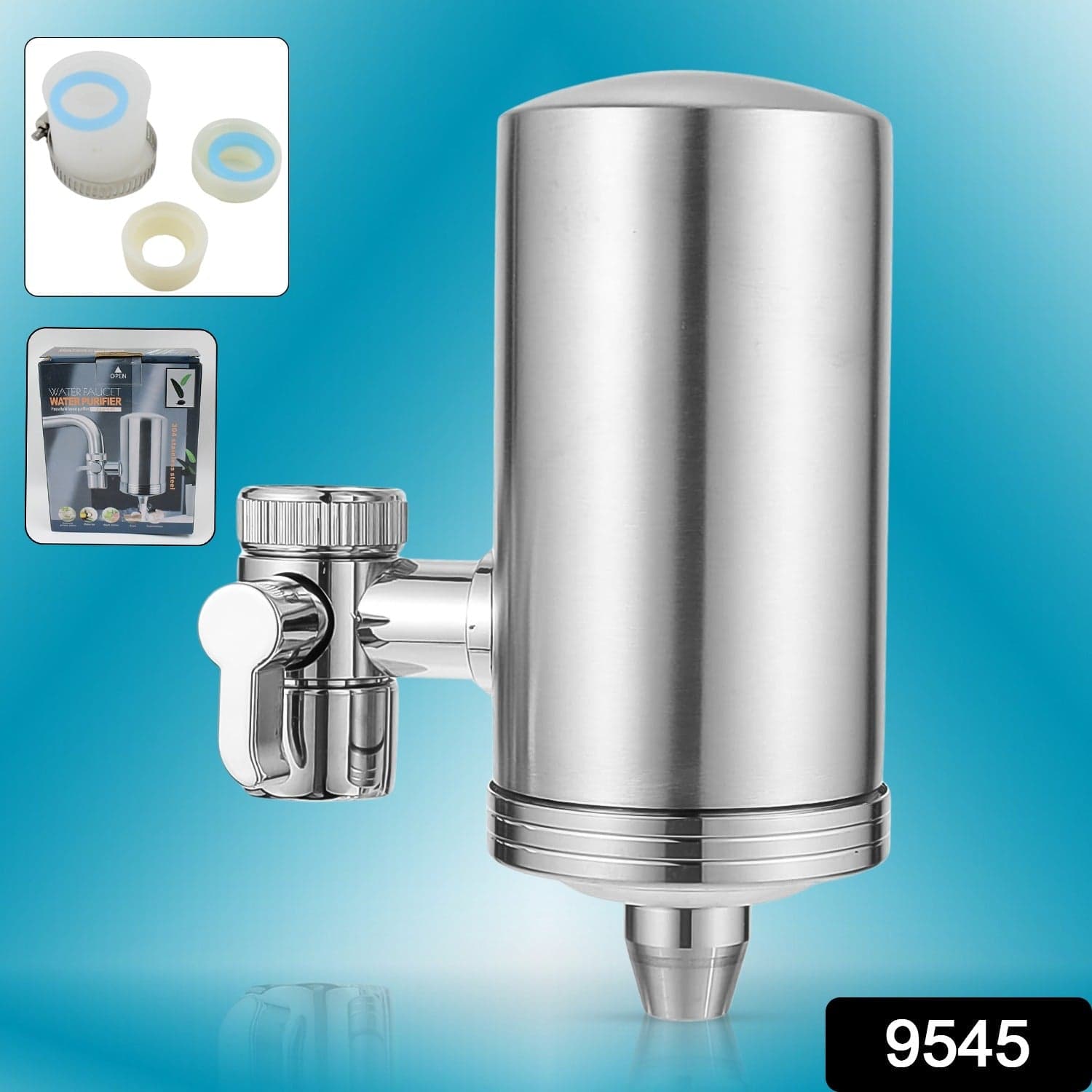 304 Stainless Steel Faucet Mount Water Filter, Water Purifier (1 Set) thumbnail 2
