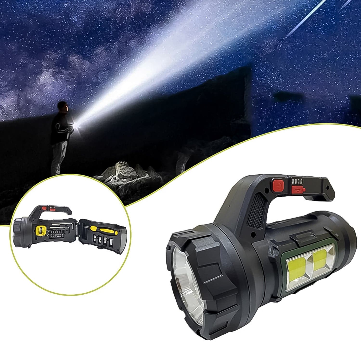 Multi Functional SOS Light With Tool Box, Torchlight (18 W) thumbnail 5