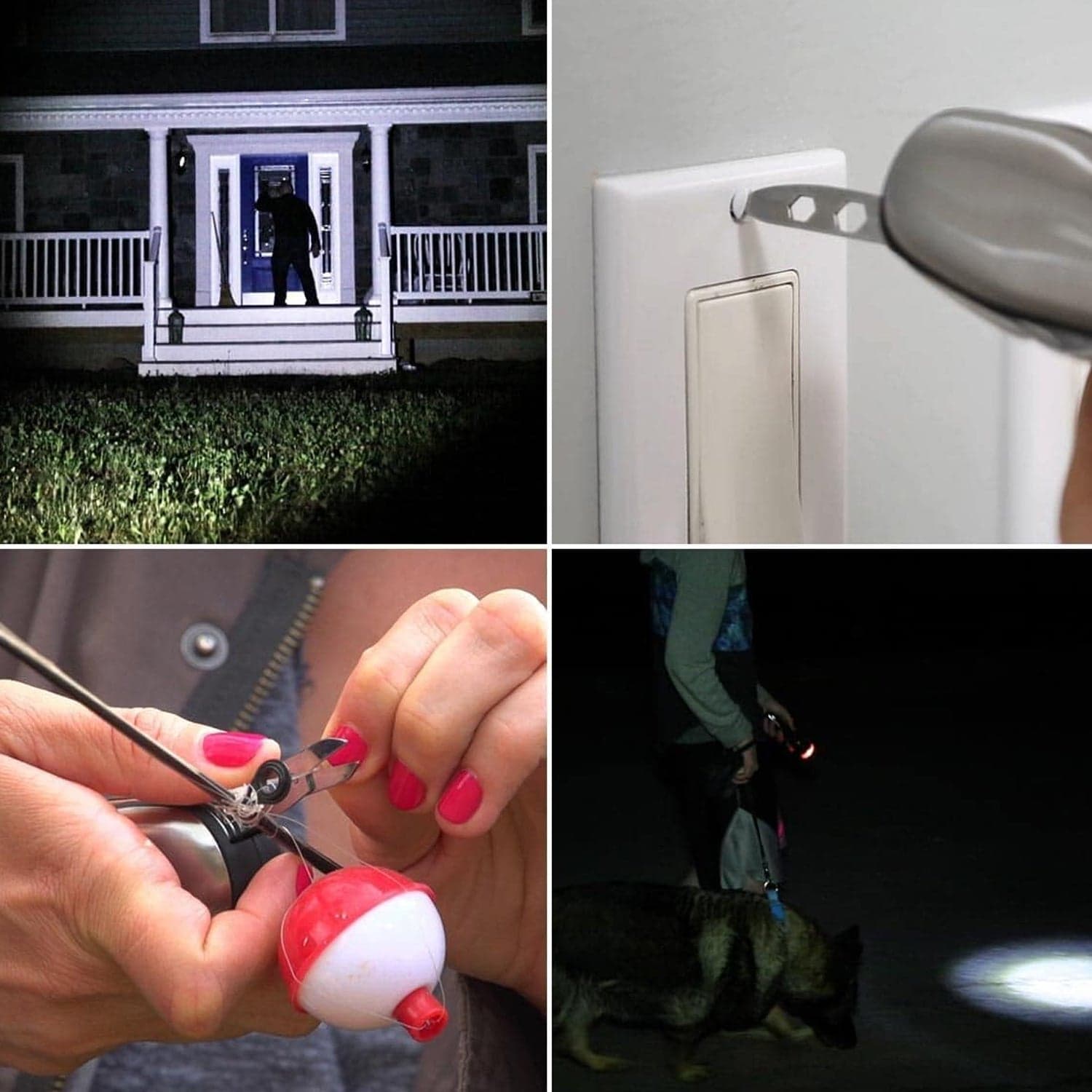 Battery Operated Multi Tool Led Flashlight, All In One Tool Light (1 Pc / Battery Not Included) thumbnail 4