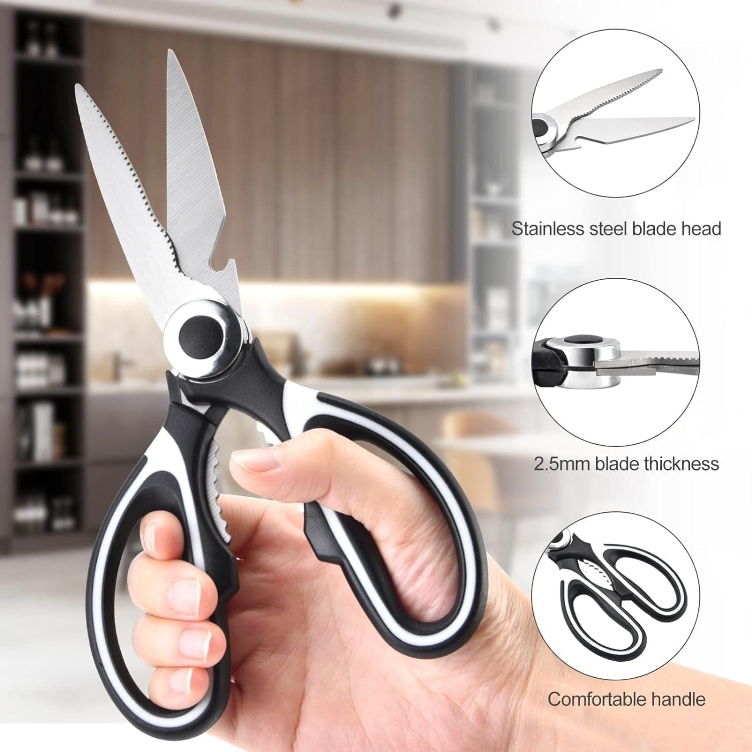 3 in 1 Kitchen Scissors the Sharp & Versatile for Home & Kitchen thumbnail 4