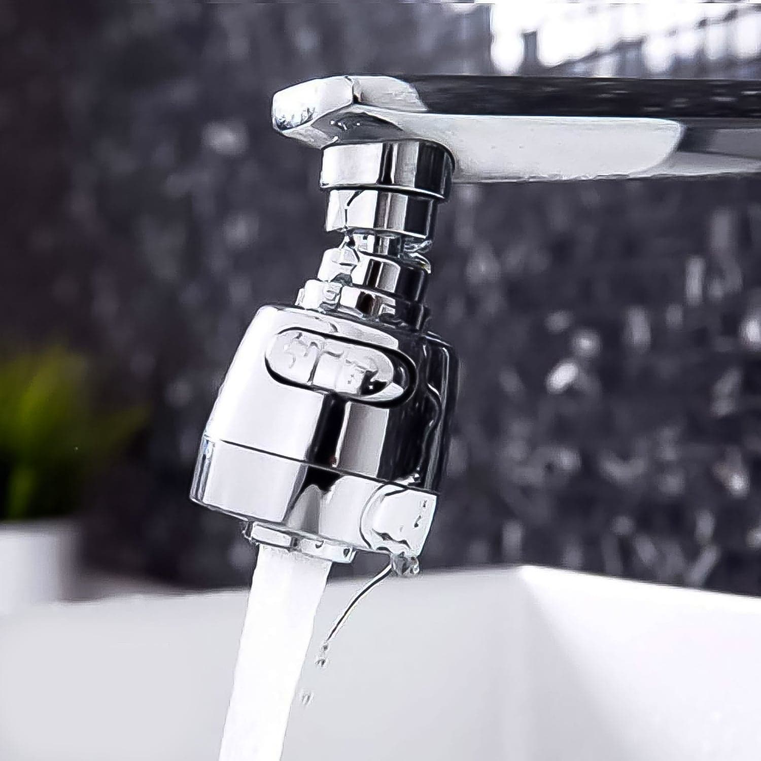 Faucet Kitchen Water Pressure Booster 360 Rotatable Sink head thumbnail 5