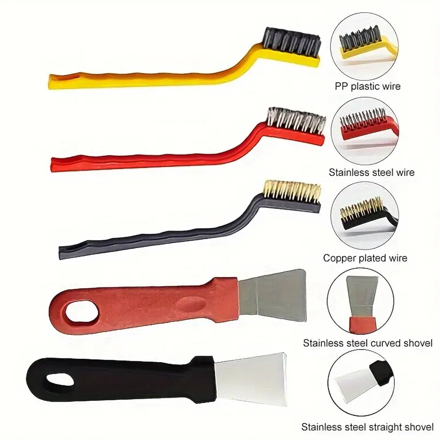 Wire Brush and Scraper Set (5 Pcs Set) thumbnail 5