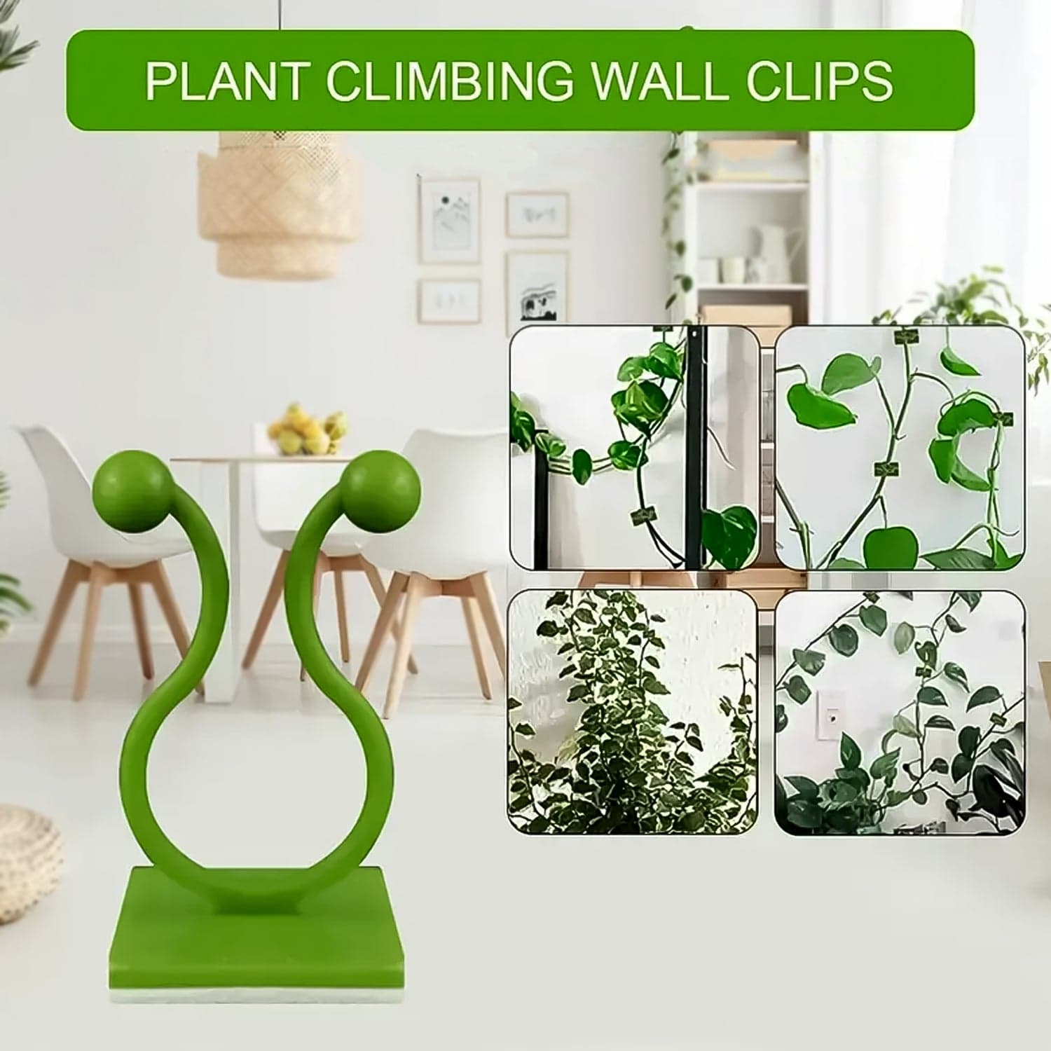 Plant Climbing Wall Fixture Clip Self-Adhesive Hook (100 Pcs Set) thumbnail 3