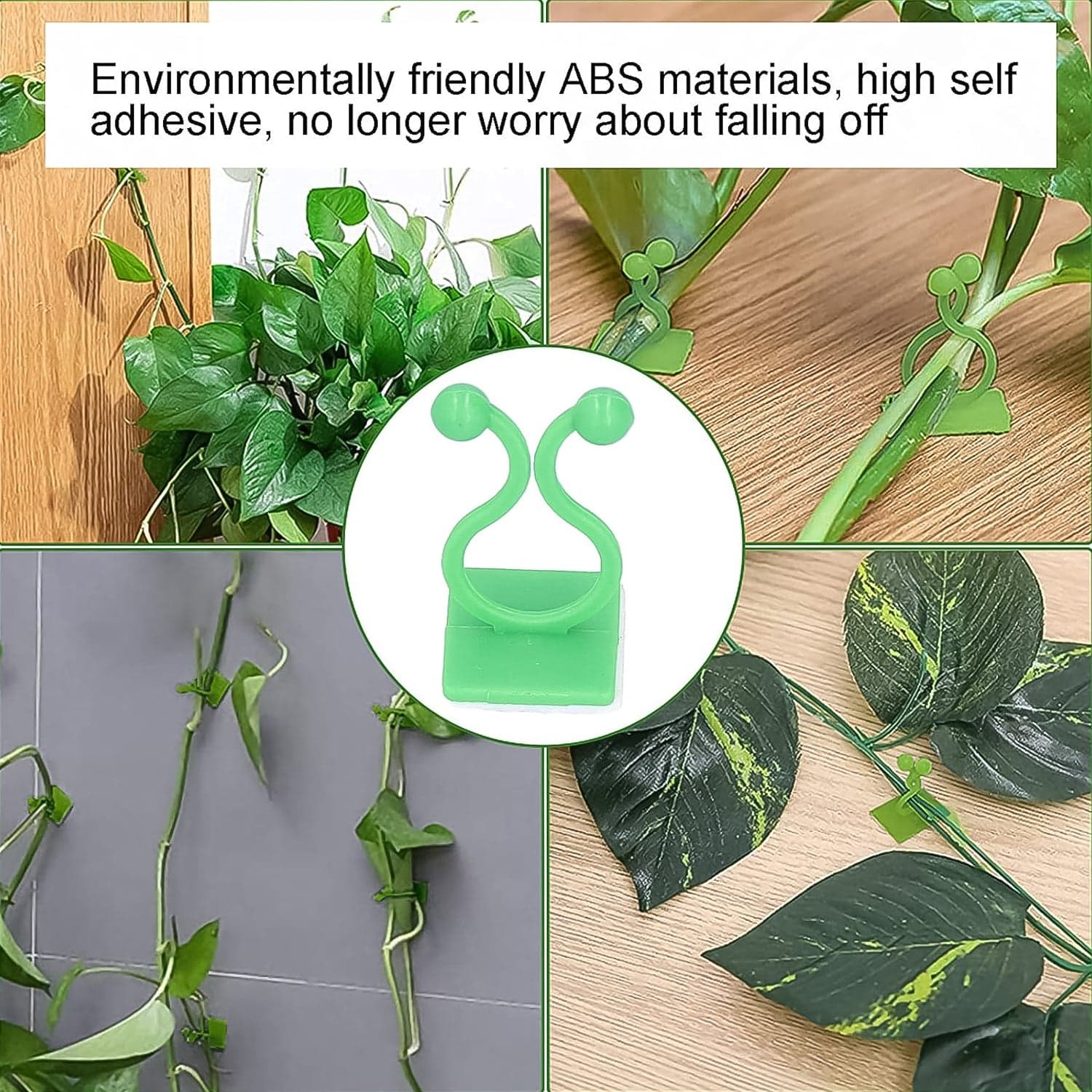 Plant Climbing Wall Fixture Clip Self-Adhesive Hook (100 Pcs Set) thumbnail 7