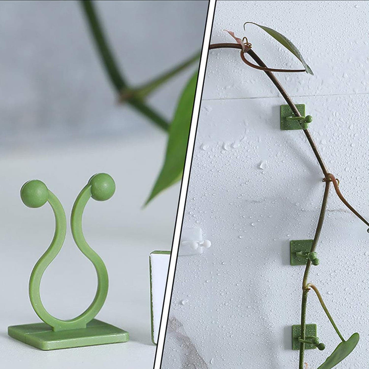 Plant Climbing Wall Fixture Clip Self-Adhesive Hook (40 Pcs Set / With plastic box) thumbnail 1