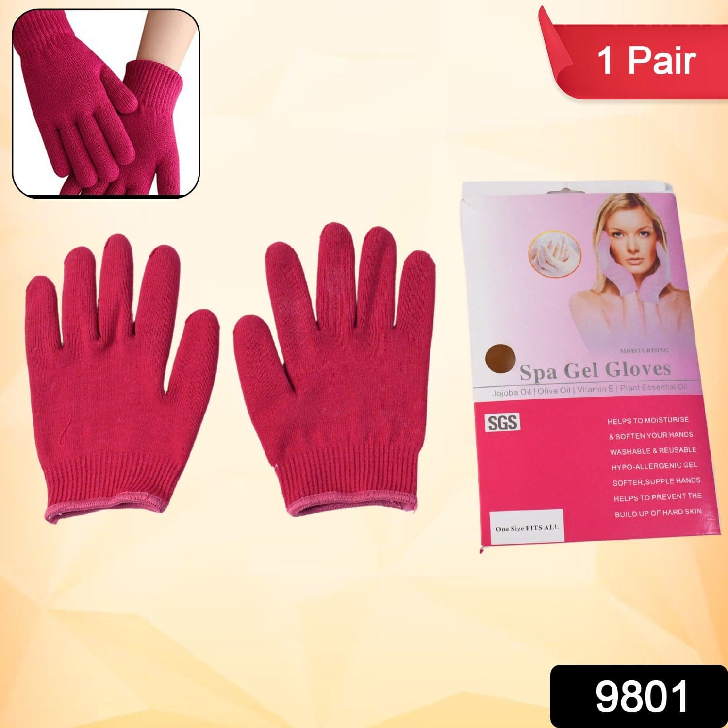 1 Pair Moisturizing Gloves Finger Moisture Gloves Soft Moisturizing Gloves for Dry thumbnail 2