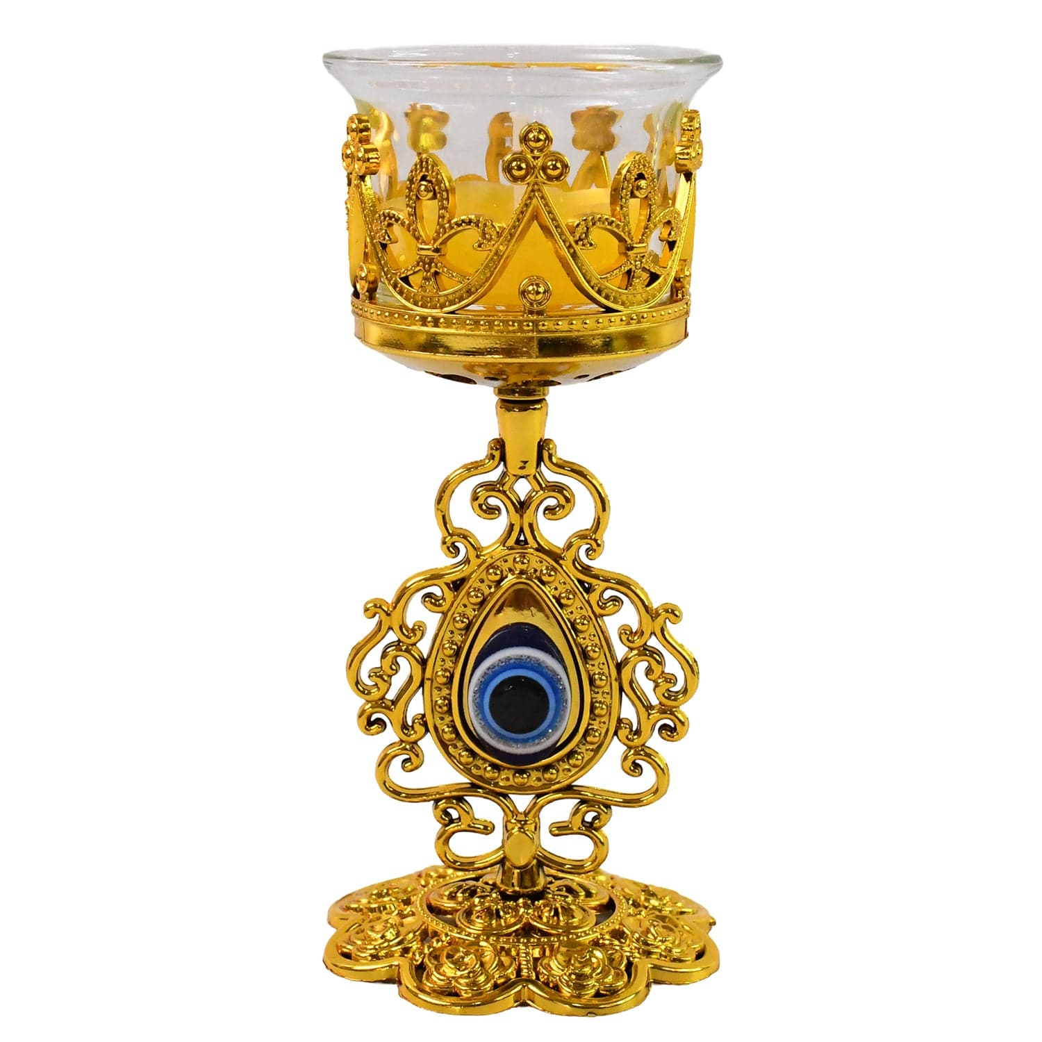 Flower Diwali Candle Holder with Plastic Stand , Diwali(1 Set) thumbnail 5