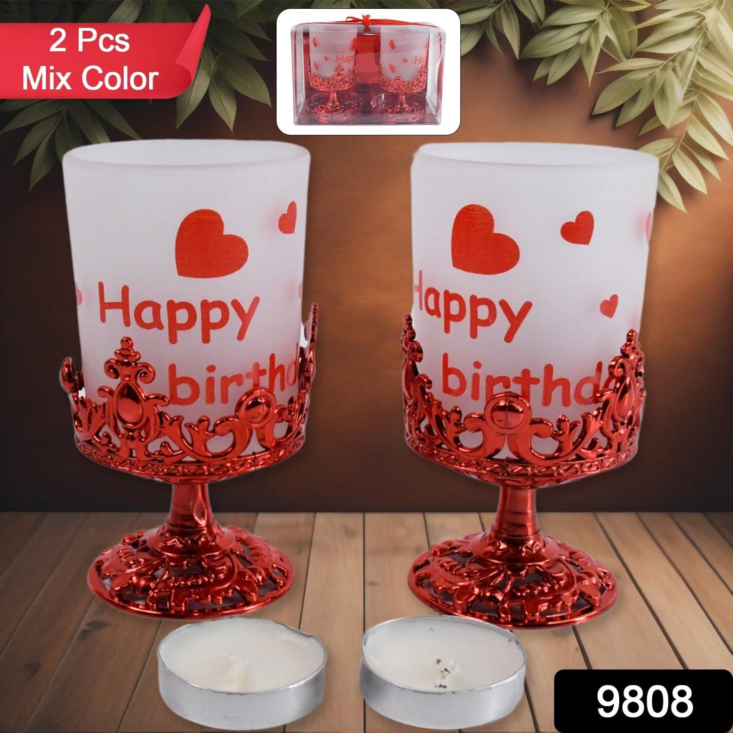 Tealight Holder Stylishly Shaped Candle Diya Stand thumbnail 2