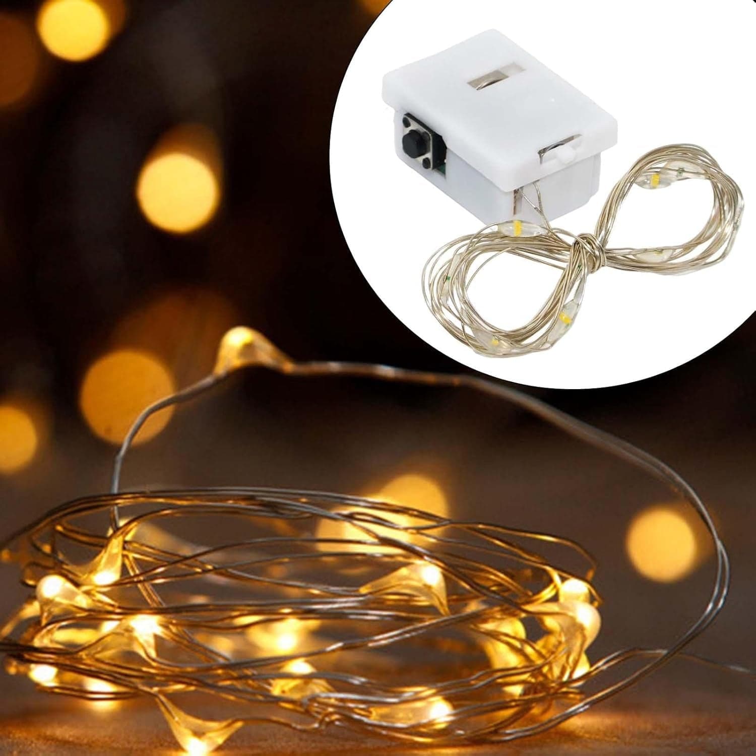 Fairy Lights Multi LED String Light, Mini Battery Operated (1 Pc) thumbnail 4