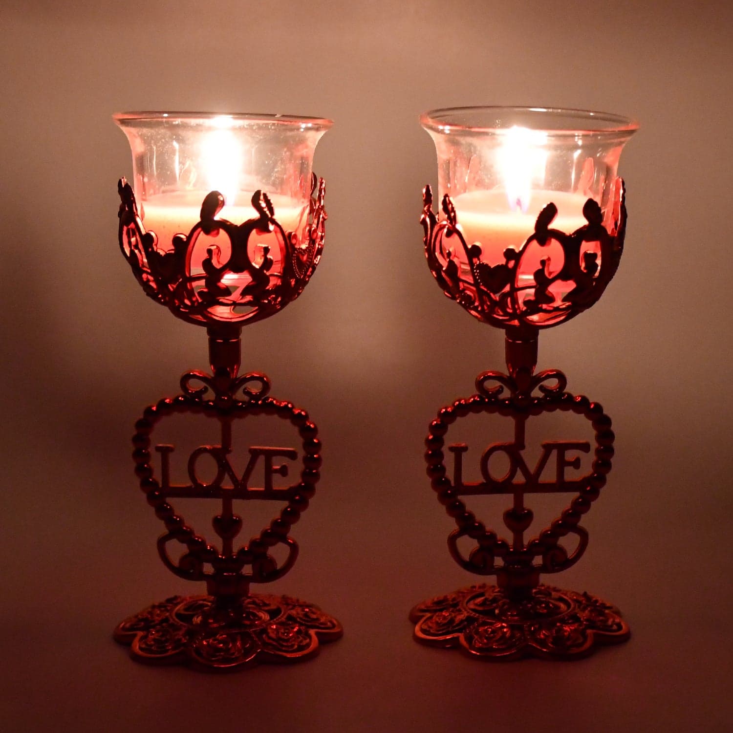 Tea Lights Holder Candle Stand, Diwali (2 Pc Set) thumbnail 1